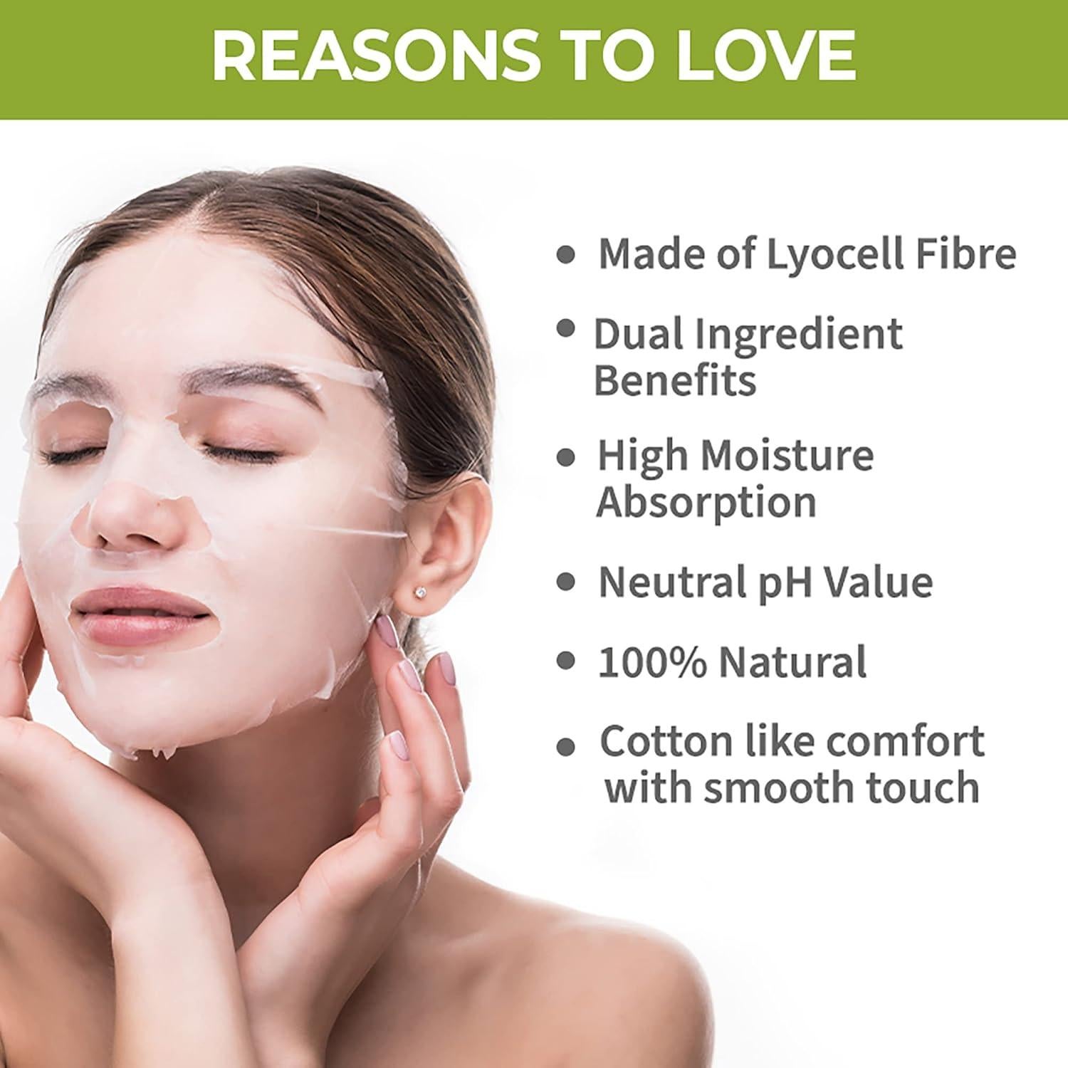 Mascarilla Facial Hidratante Nykaa Naturals 19g Té Matcha Manzanilla