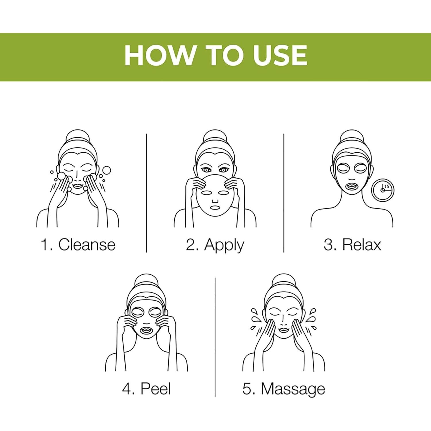 Mascarilla Facial Hidratante Nykaa Naturals 19g Té Matcha Manzanilla