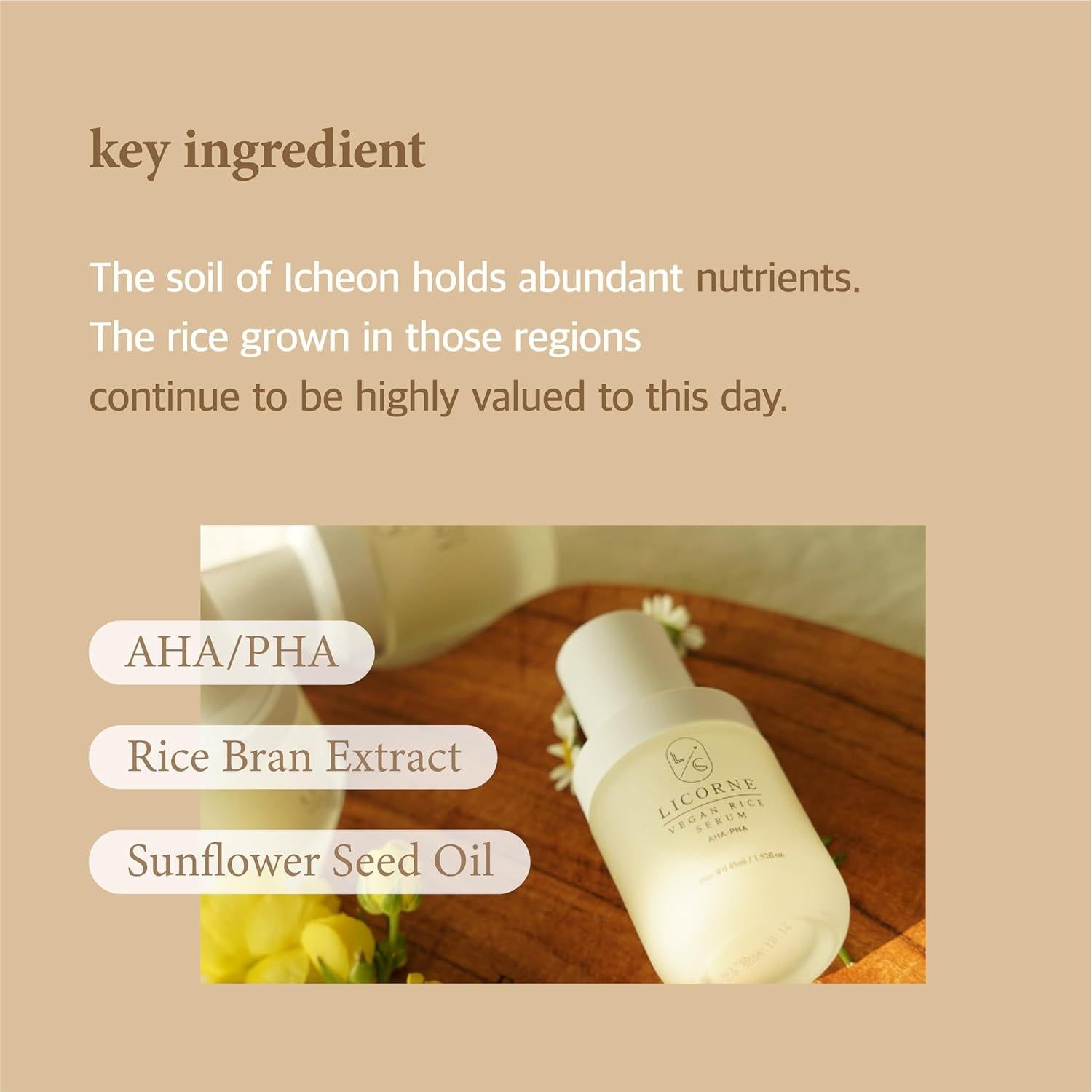 Suero de Arroz Vegano 45ml HAPPY BIO Cuidado de la Piel