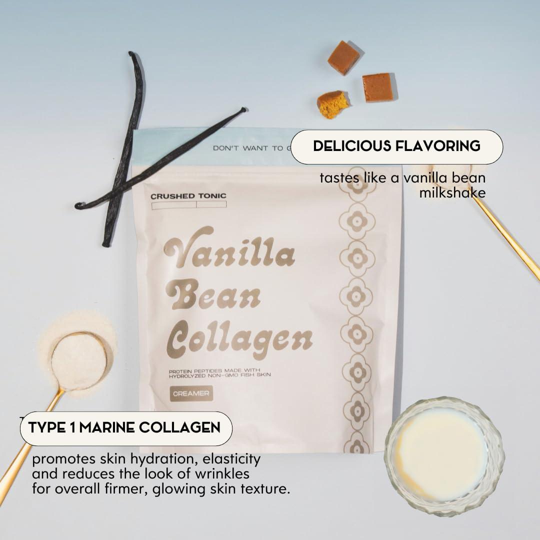 Crema de Colágeno Marino Crushed Tonic 185g - Hidrolizado Vainilla