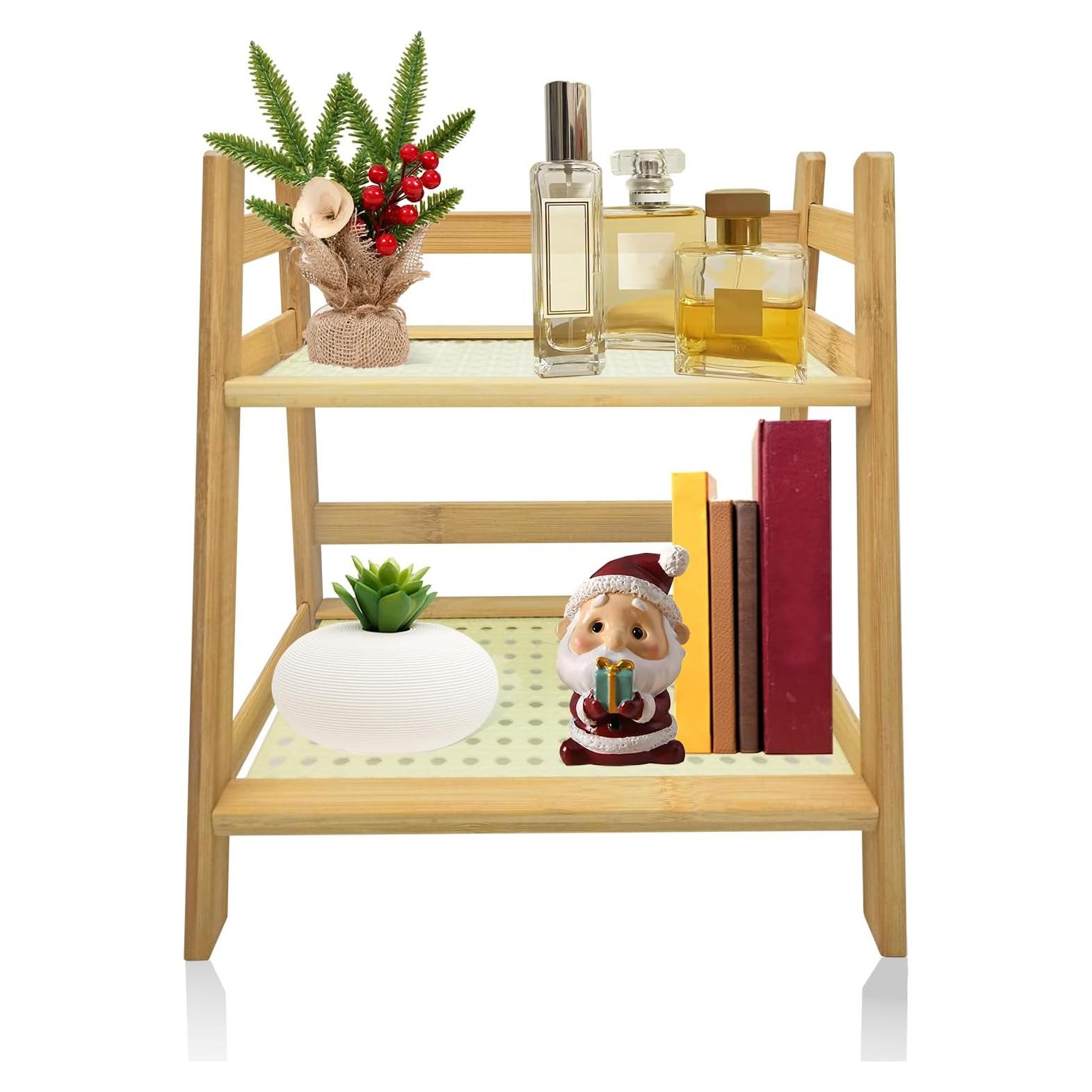 Soporte de Exhibición de Madera Kornnapa 2 Niveles Organizador