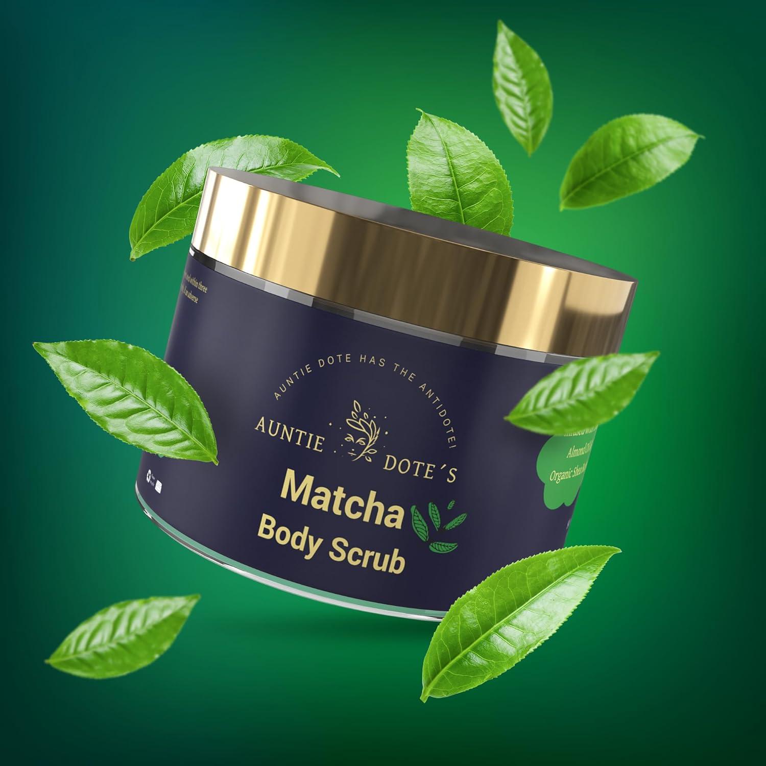 Exfoliante Corporal Tía Dote con Sal del Mar Muerto y Matcha