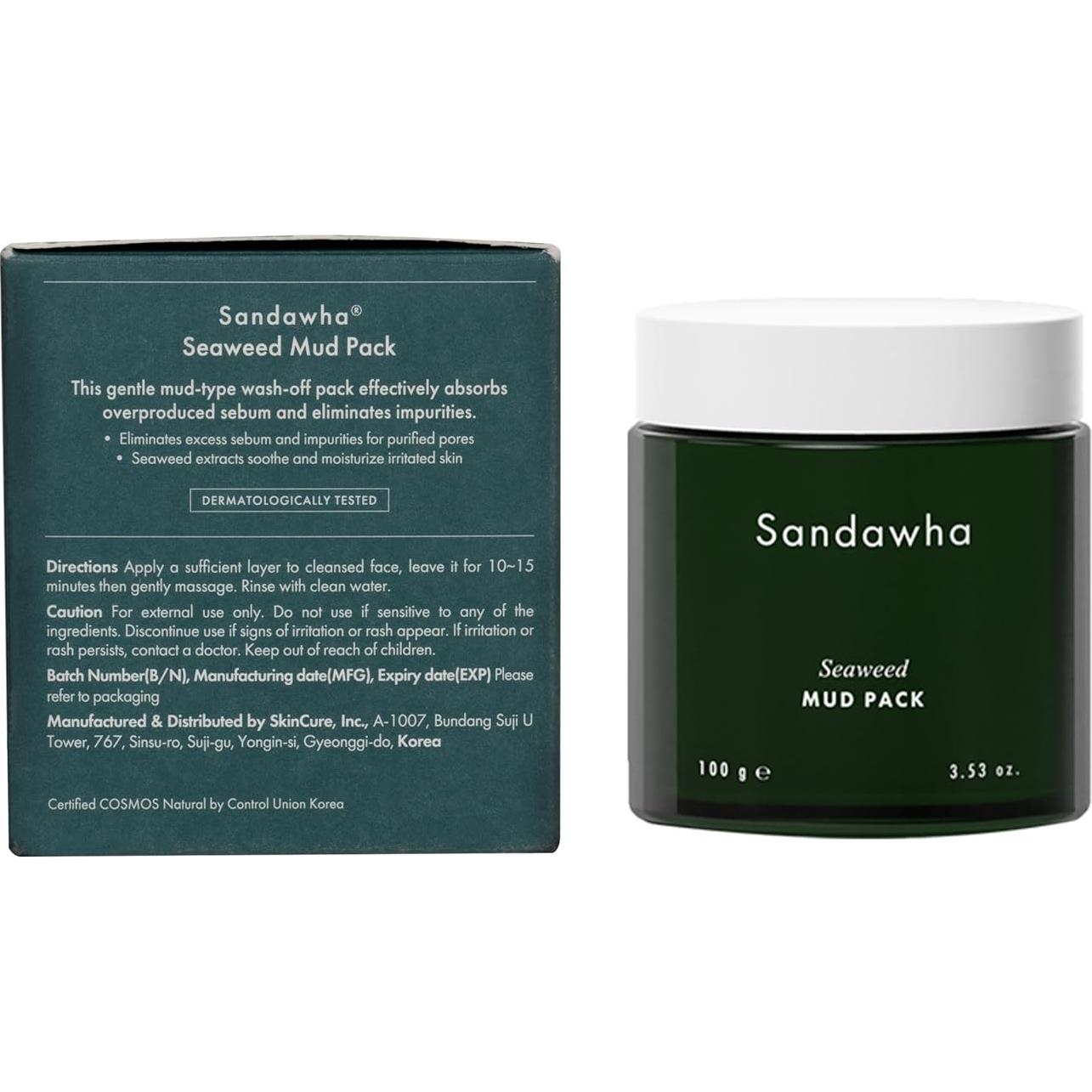 Mascarilla de Barro Vegana SkinCure con Algas Marinas 99g