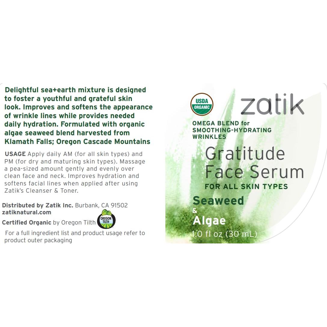 Suero Facial Zatik Naturals 30ml Orgánico Vegano Hidratante