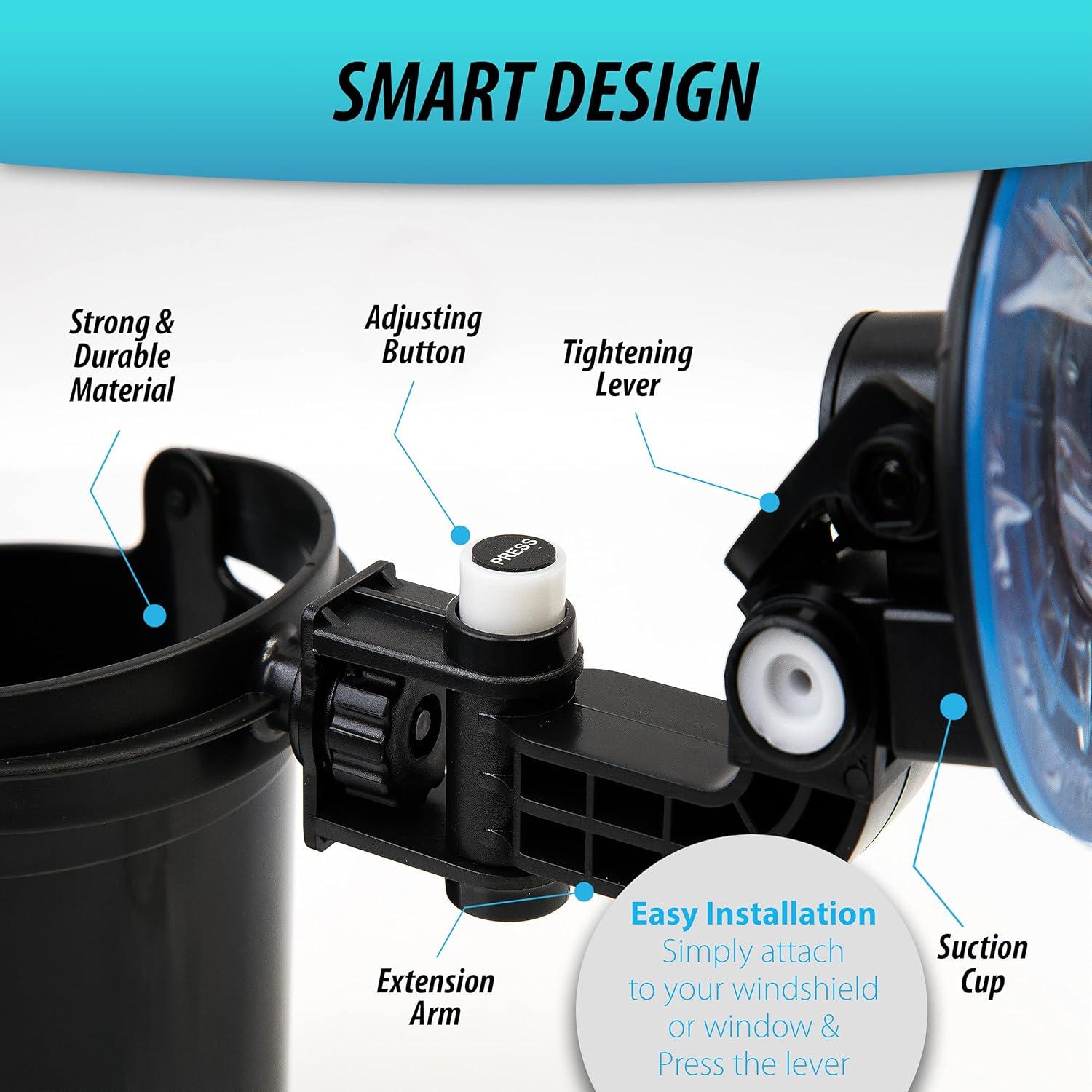 Soporte de bebida plegable ZONETECH GA0038 - Paquete de 2