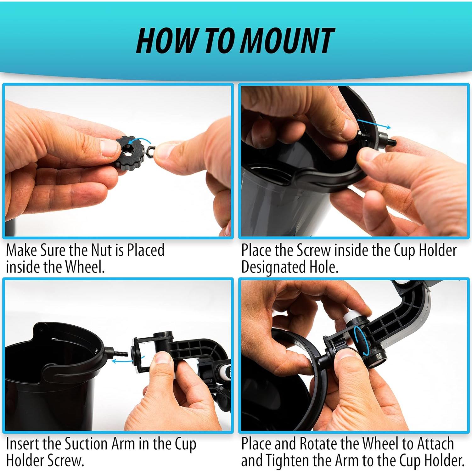 Soporte de bebida plegable ZONETECH GA0038 - Paquete de 2