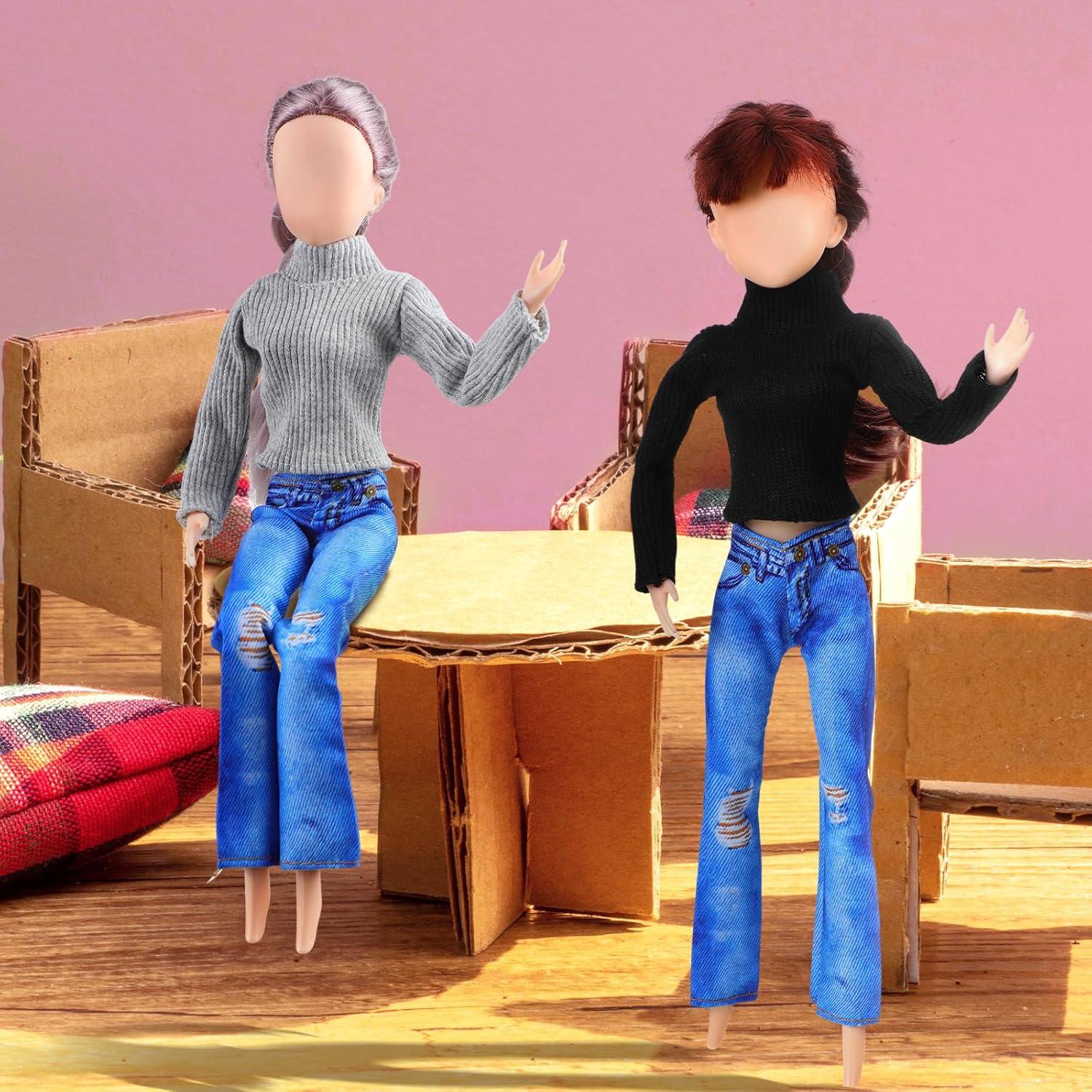 Conjunto Ropa de Muñeca 6 Piezas Fourluoo 30 cm Moda