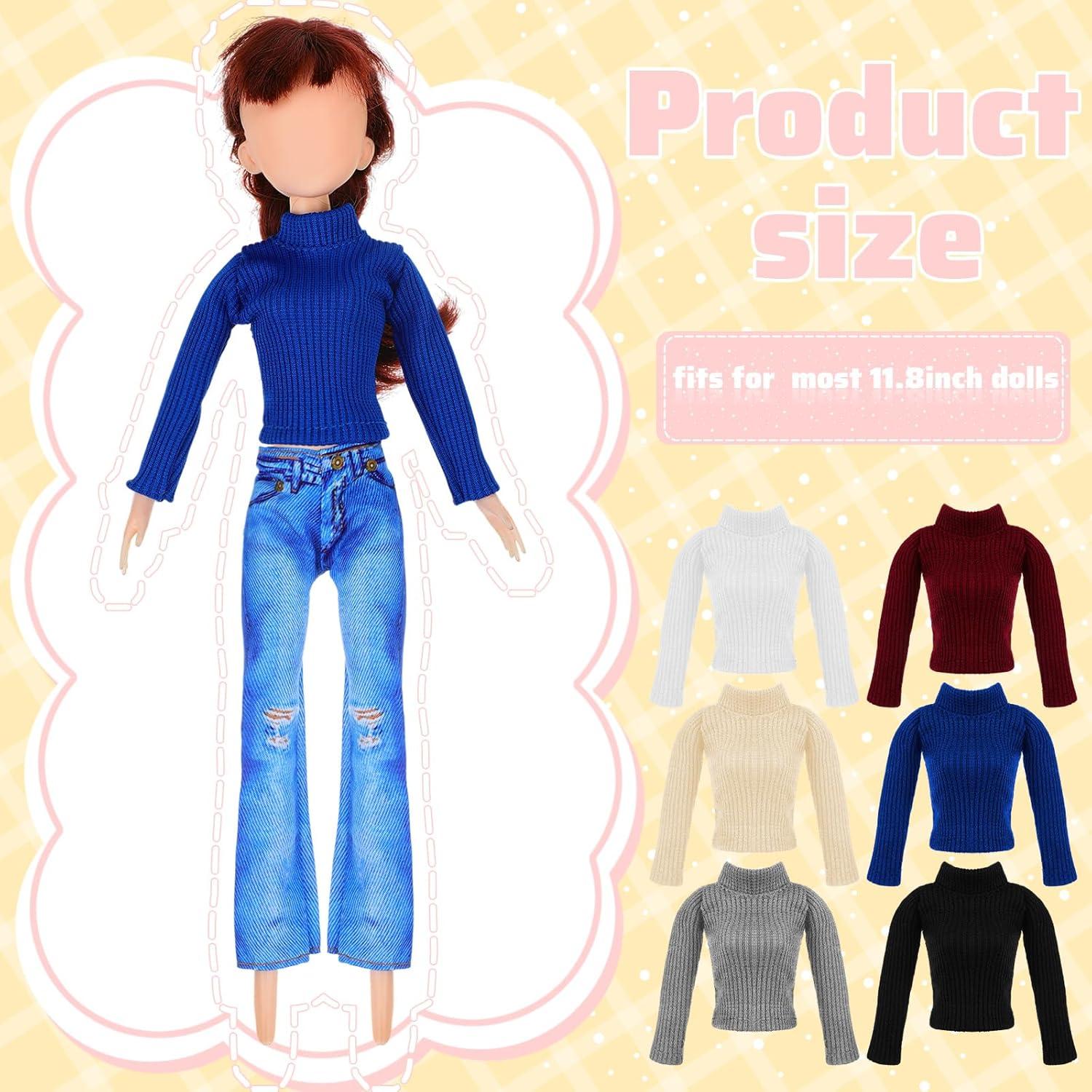 Conjunto Ropa de Muñeca 6 Piezas Fourluoo 30 cm Moda