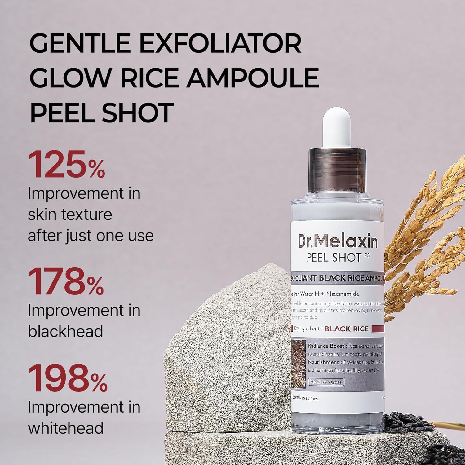 Ampoule Exfoliante Dr.Melaxin Glow Rice 80ml - Cuidado Piel