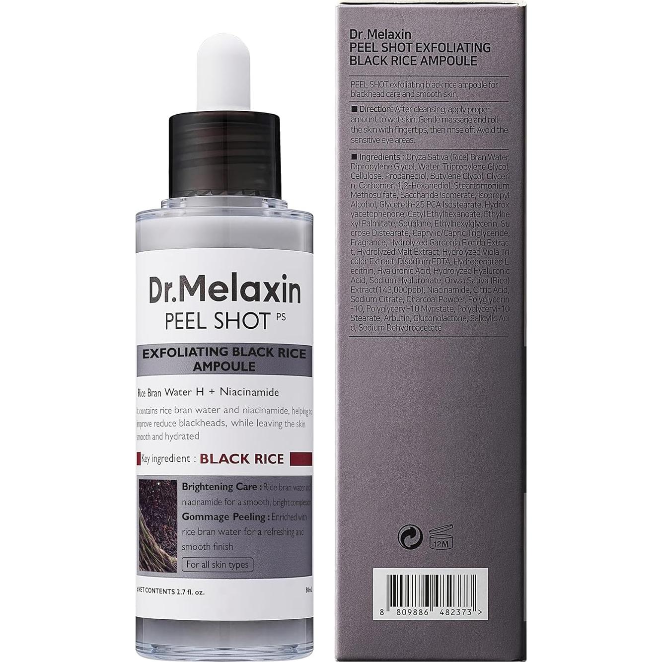 Ampoule Exfoliante Dr.Melaxin Glow Rice 80ml - Cuidado Piel