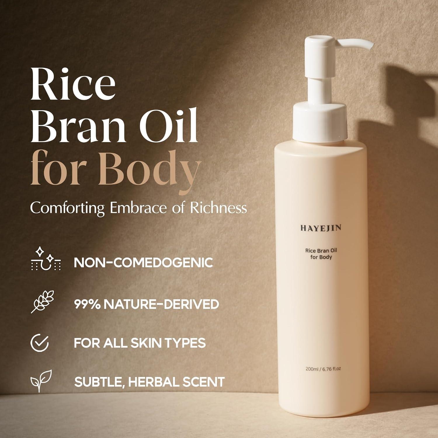 Aceite de Salvado de Arroz HAYEJIN 199.5 ml Hidratante Piel