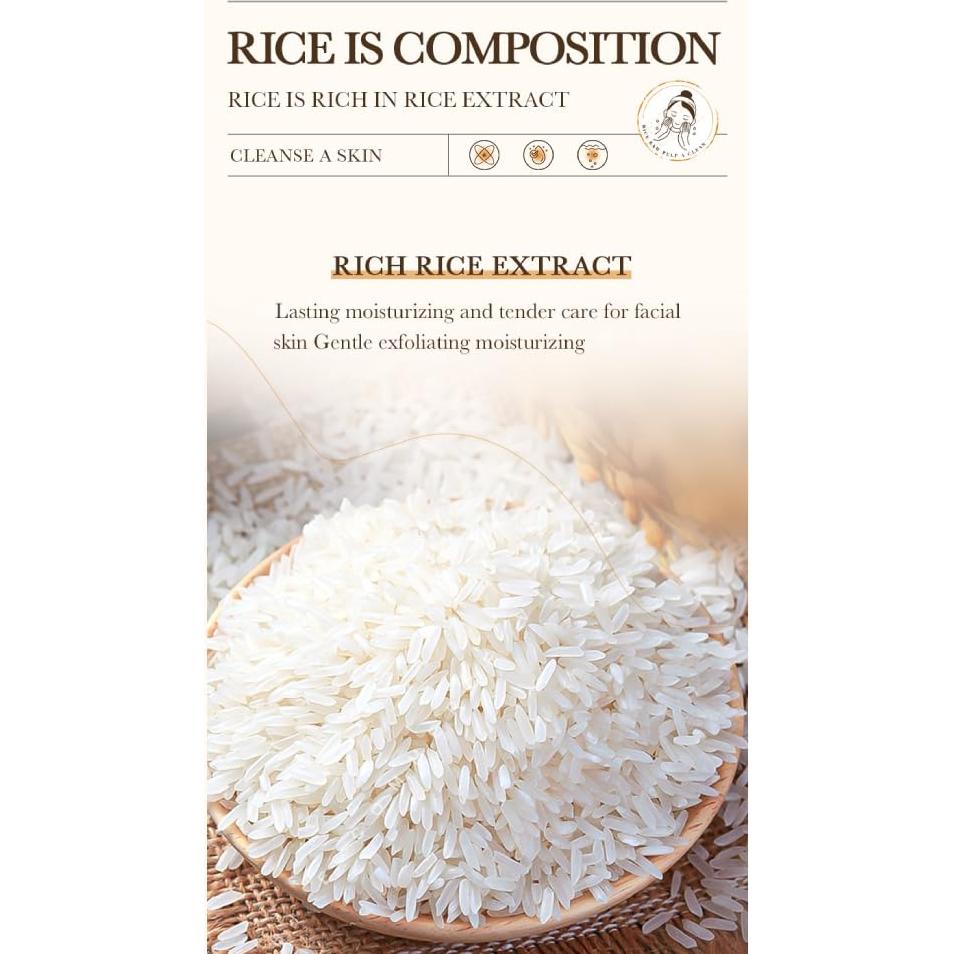 VENZEN Espuma Limpiadora Facial de Arroz Crudo 120ml