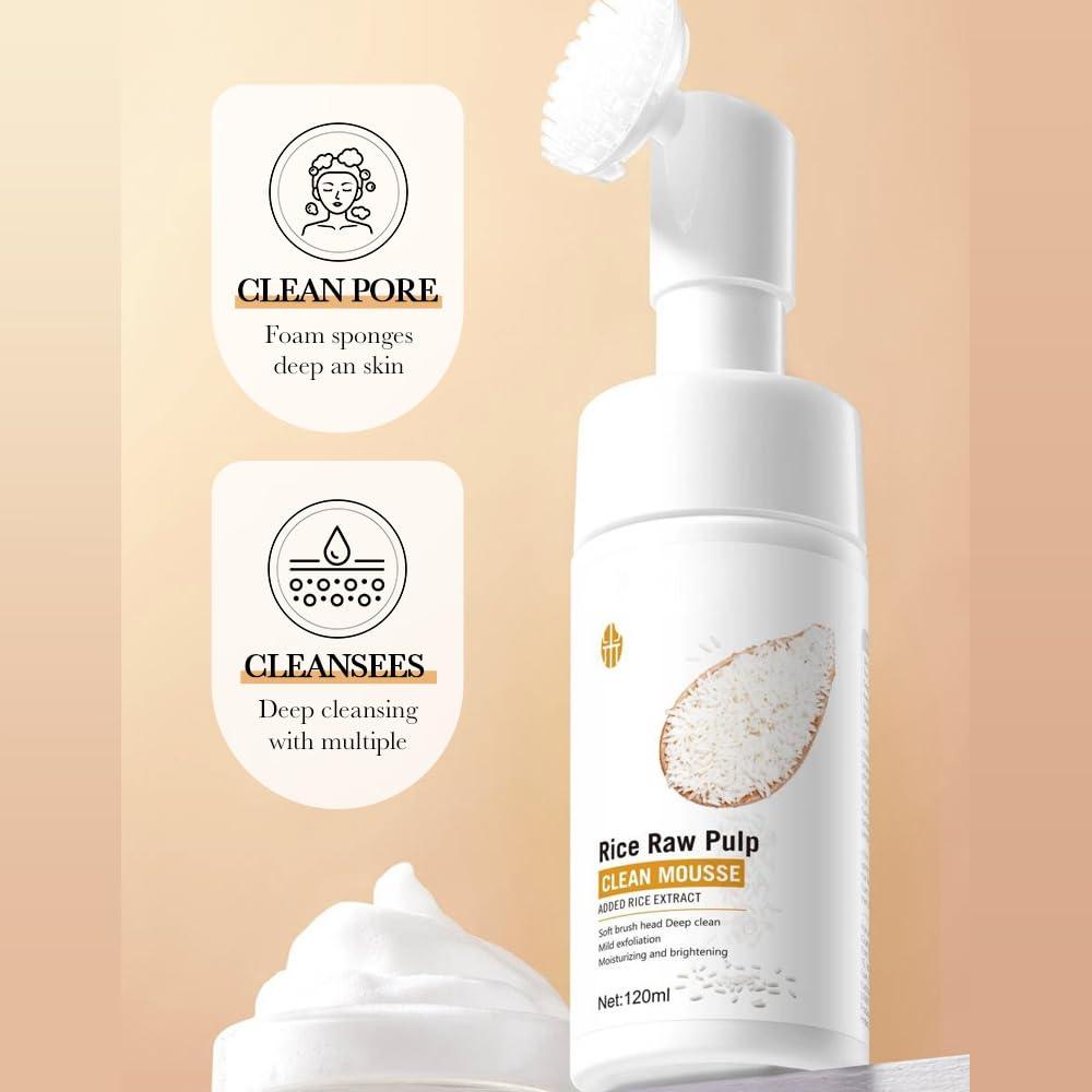 VENZEN Espuma Limpiadora Facial de Arroz Crudo 120ml