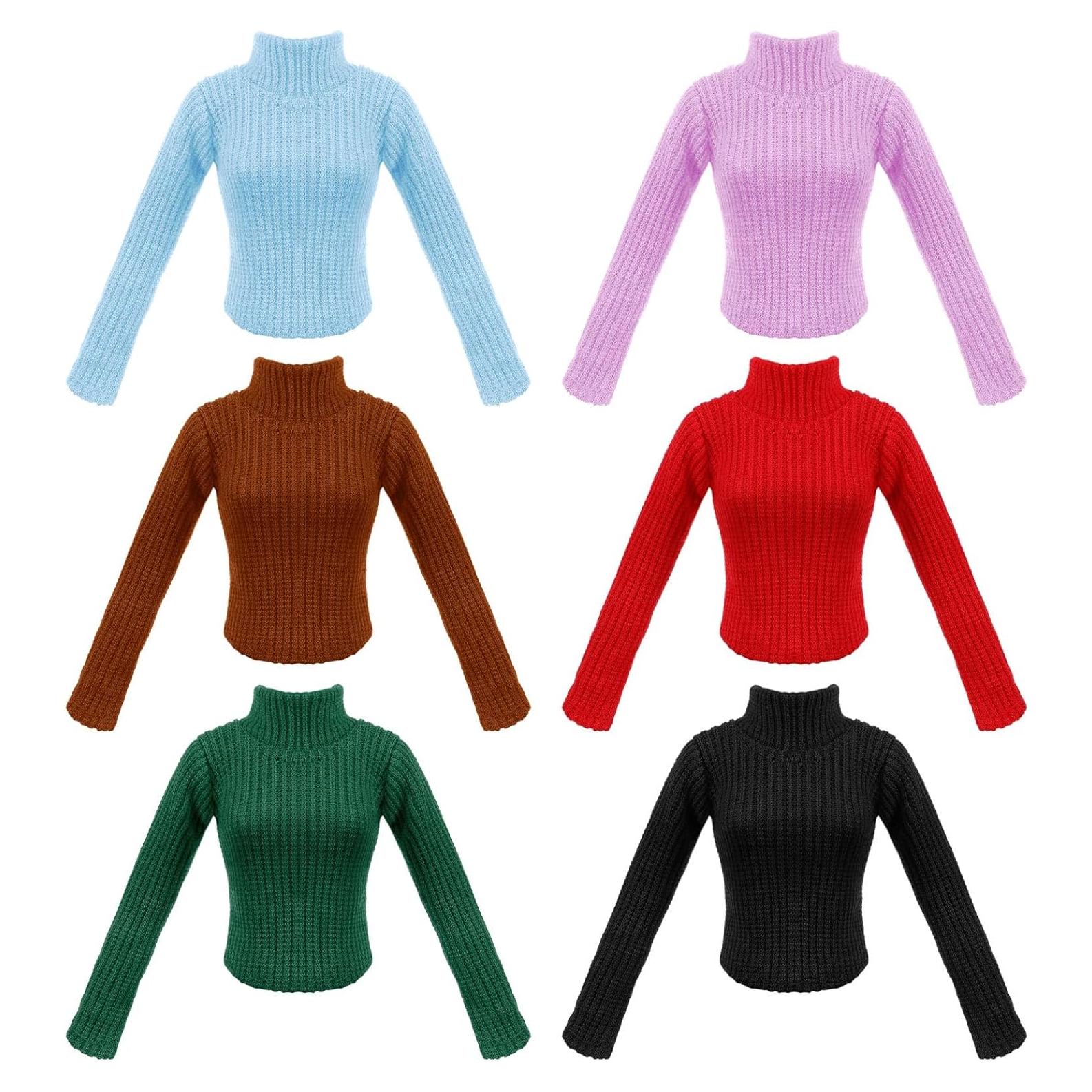 Conjunto Ropa de Muñeca Fourluoo 30 cm 6 Suéteres Elegantes