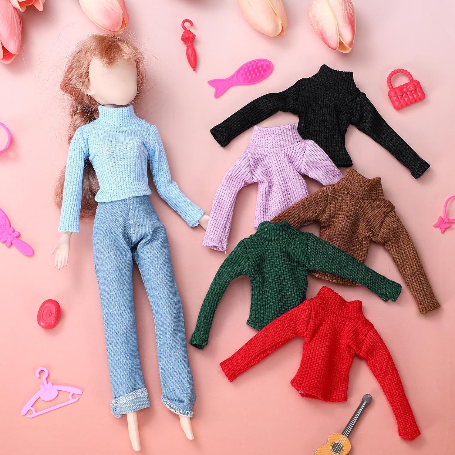 Conjunto Ropa de Muñeca Fourluoo 30 cm 6 Suéteres Elegantes