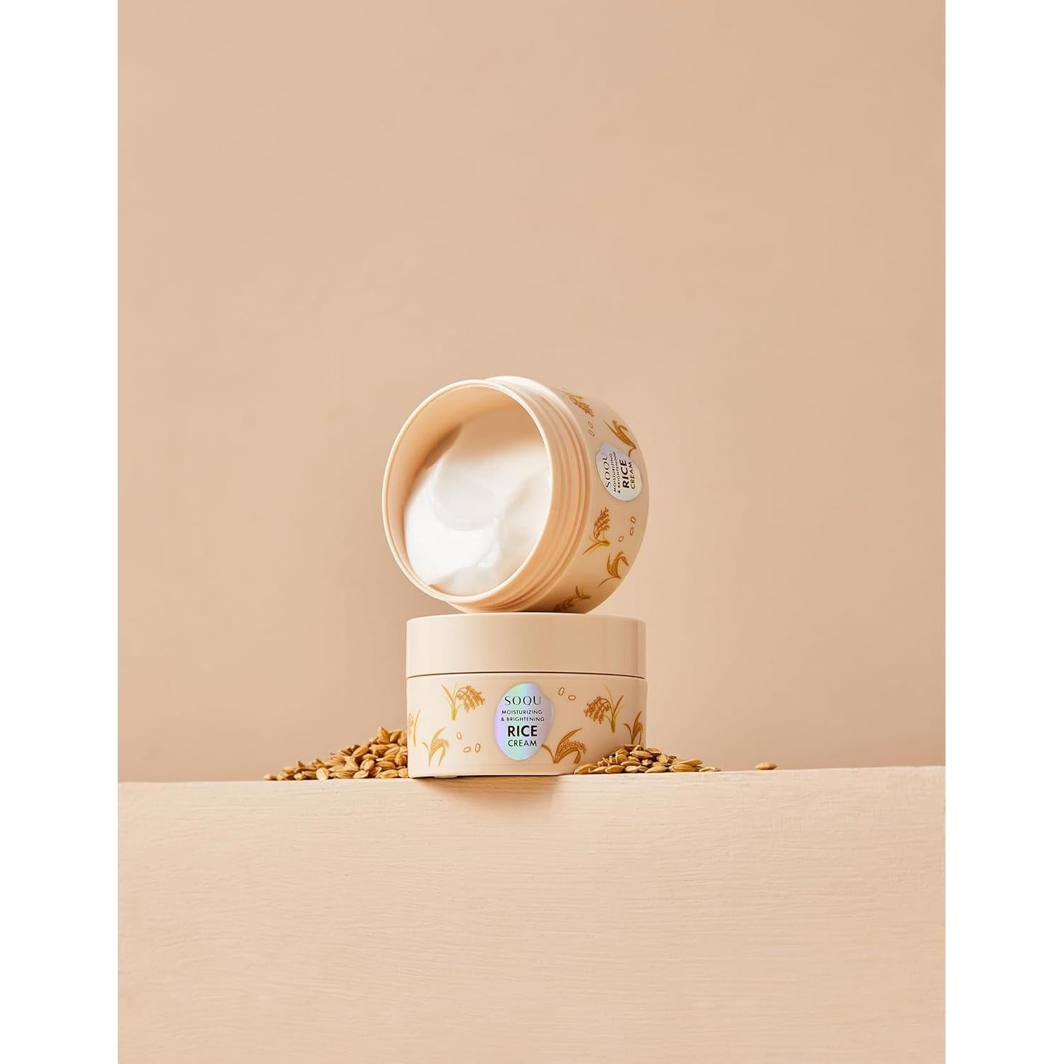 Crema de Arroz Hidratante Soqu 70g - Ilumina y Uniforma Piel