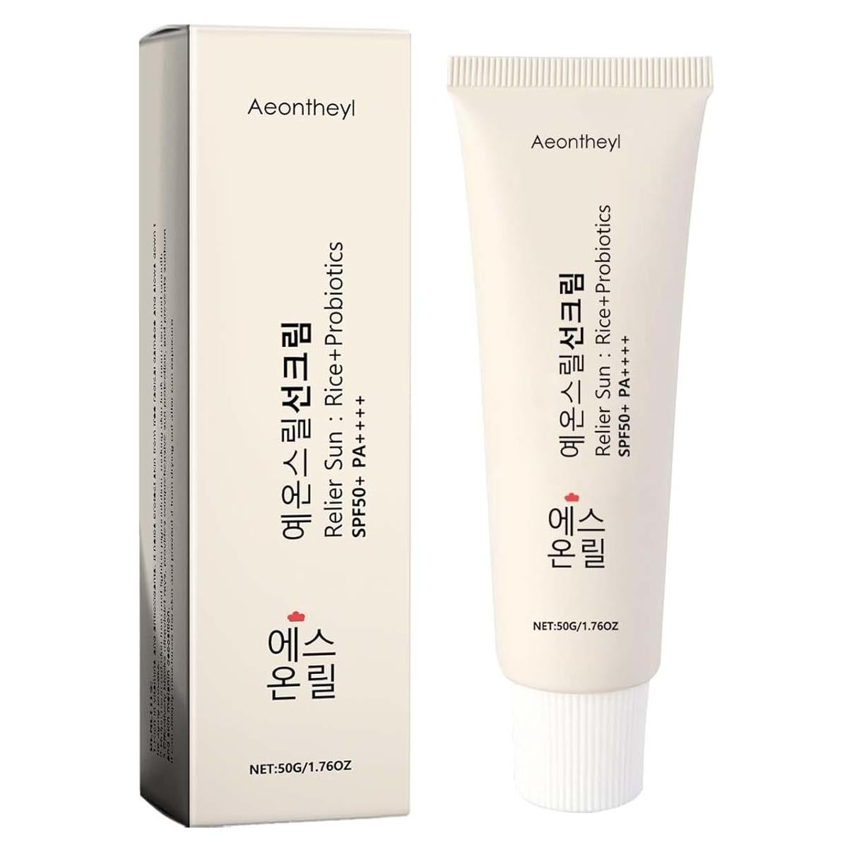 Protector Solar Orgánico SPF50+ Aeonthryl - Hidratación y Protección UVA/UVB