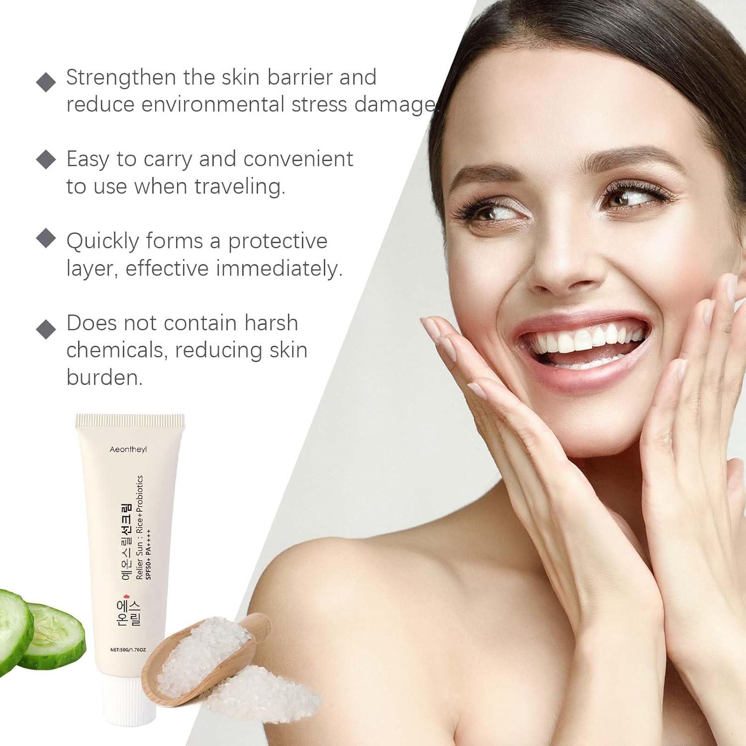 Protector Solar Orgánico SPF50+ Aeonthryl - Hidratación y Protección UVA/UVB