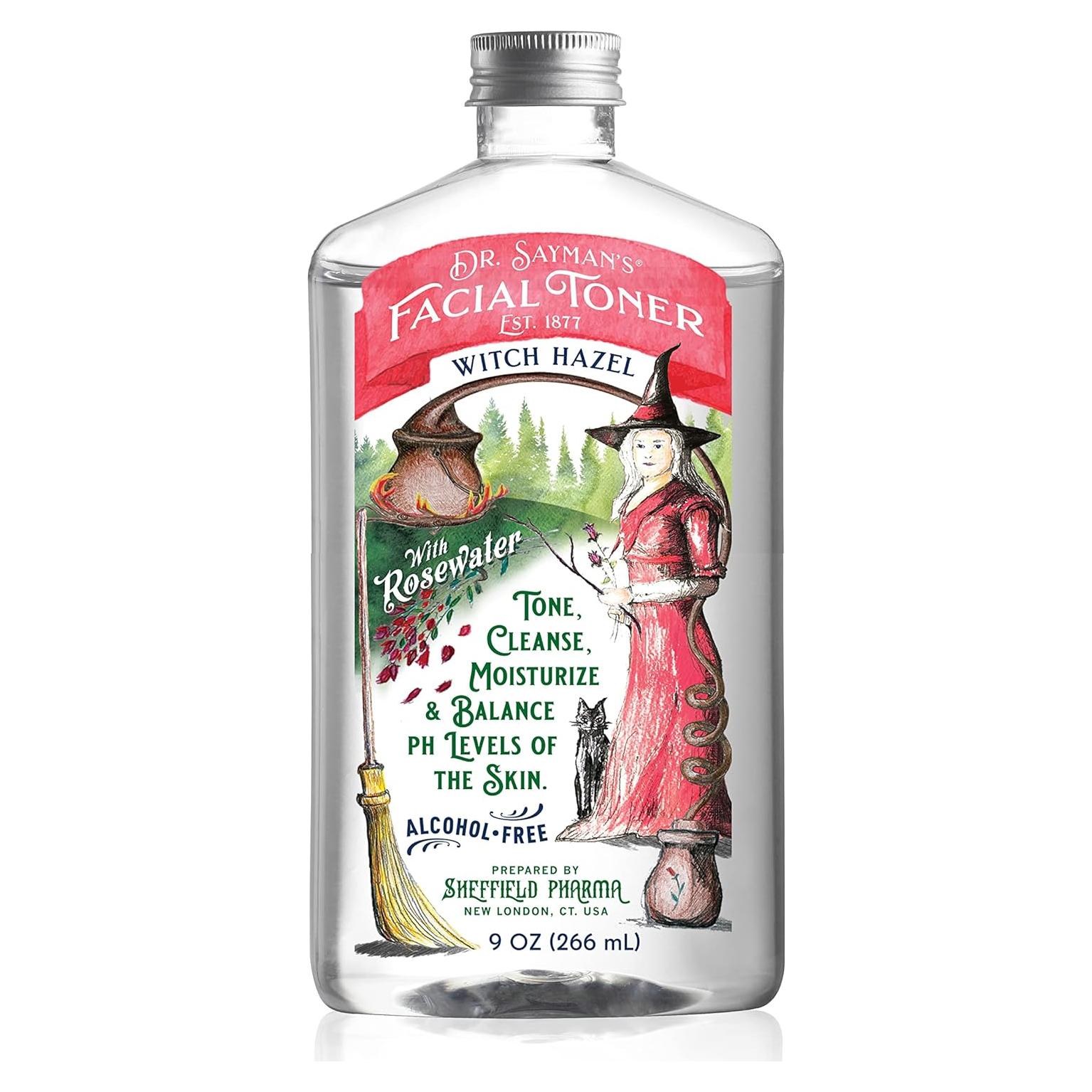 Tónico Facial Sin Alcohol Dr. Saymans 255 g con Hamamelis y Rosa