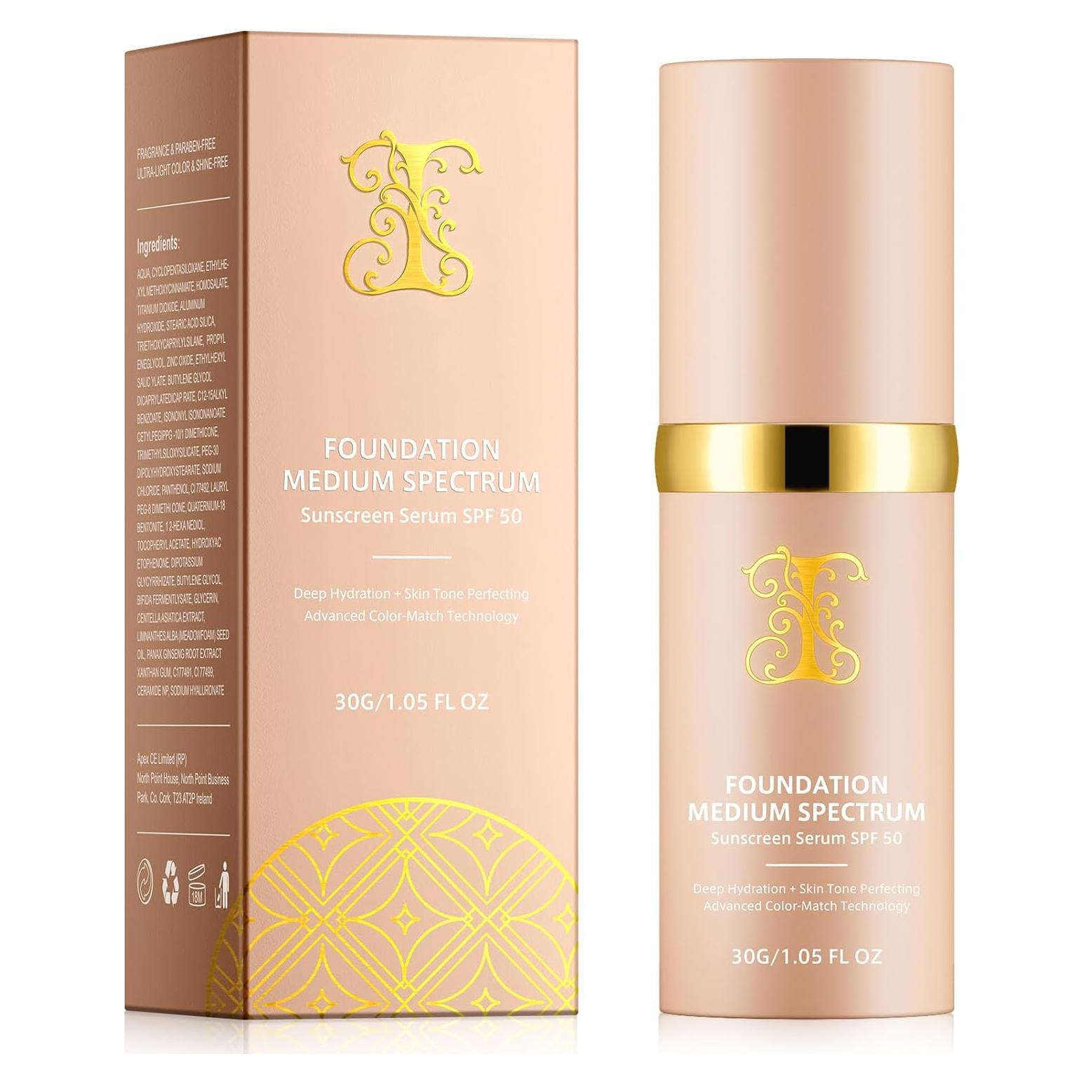 Base de Maquillaje 4 en 1 Akareni 30ml SPF50+ Hidratante