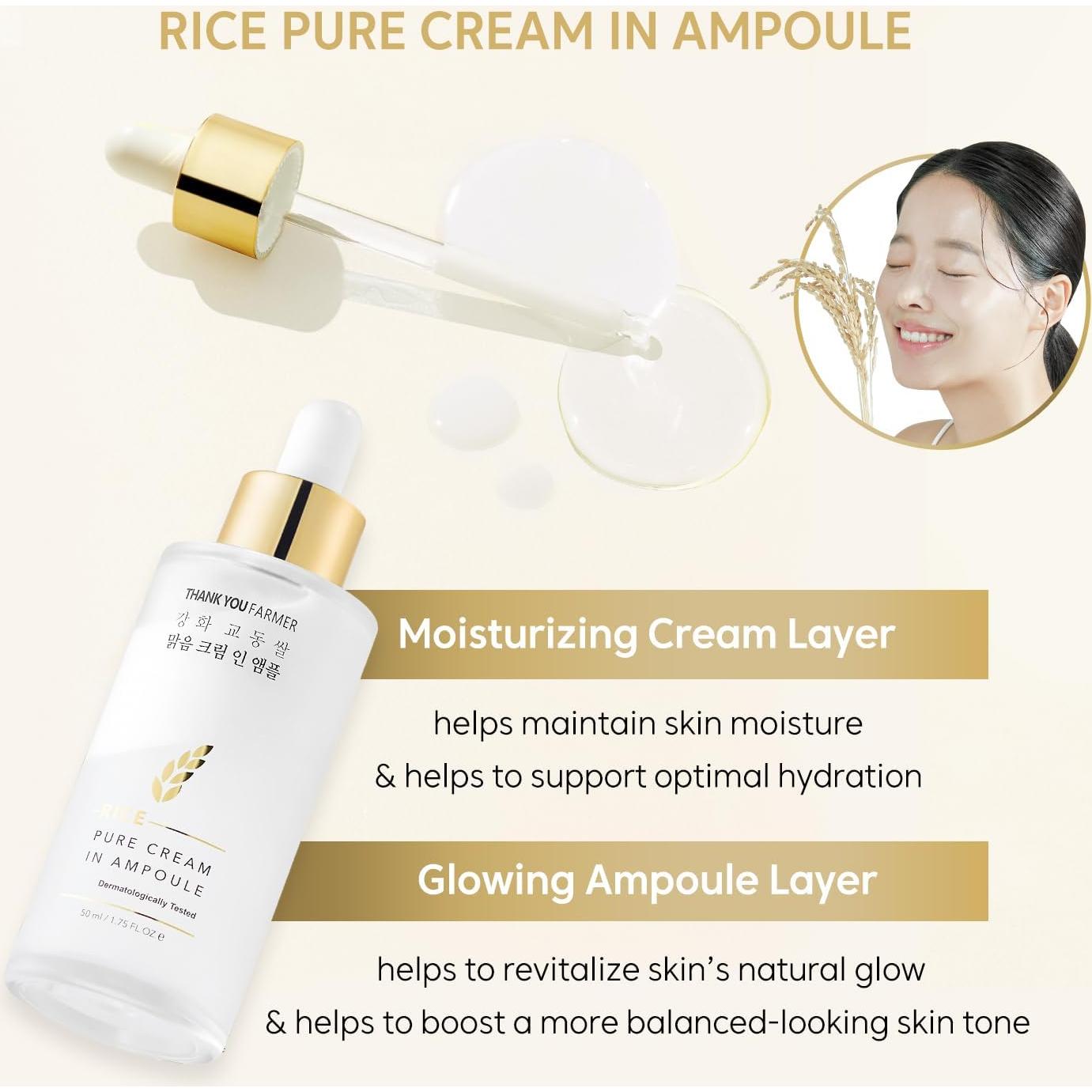 Crema Hidratante Ampolla Thankyou Farmer 50ml Piel de Vidrio