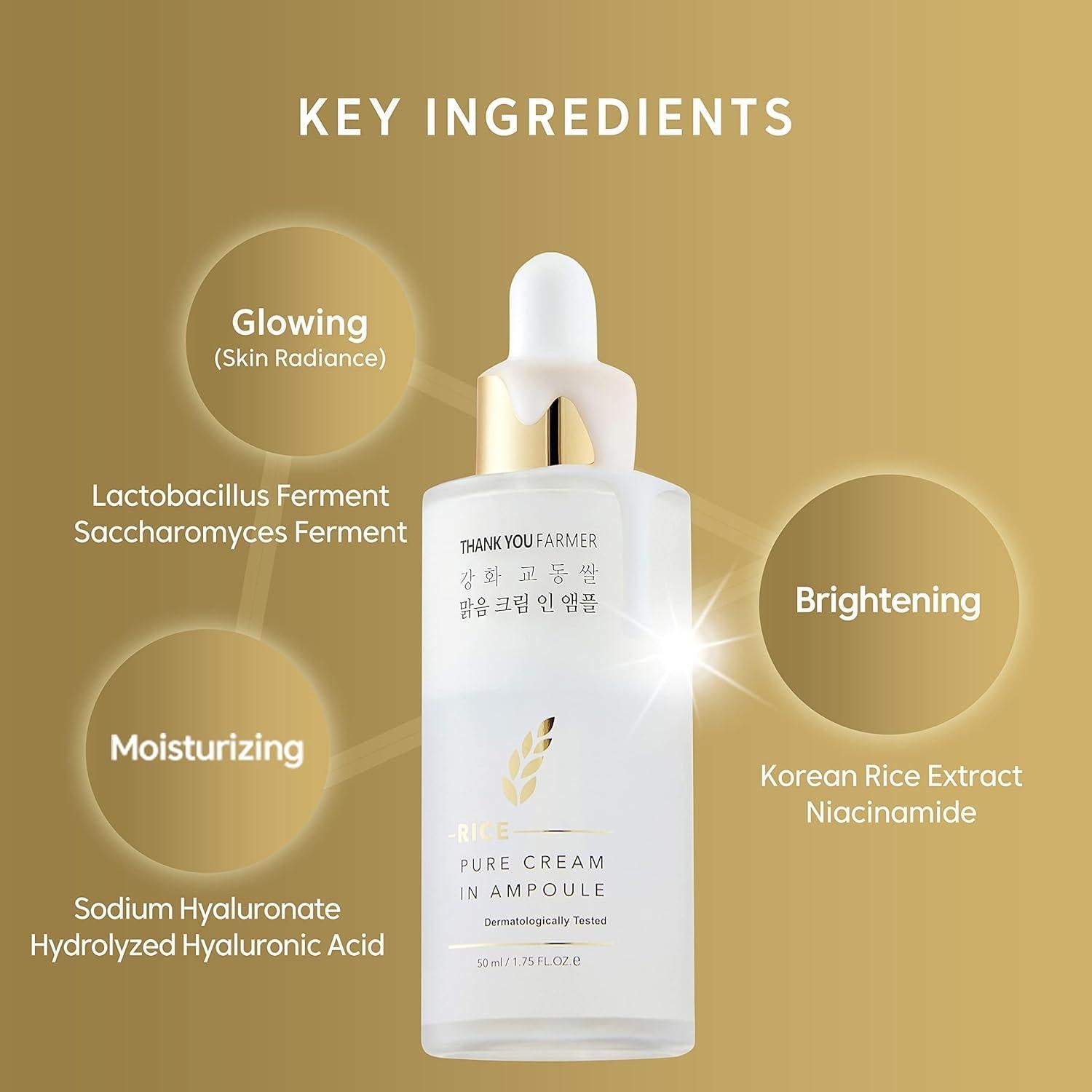 Crema Hidratante Ampolla Thankyou Farmer 50ml Piel de Vidrio