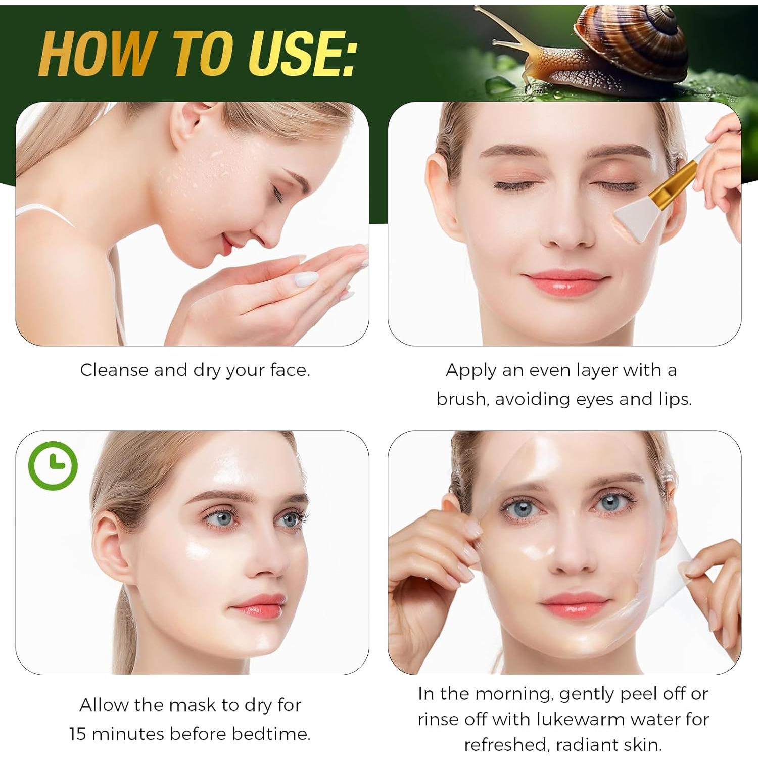 Máscara Peel Off de Colágeno ChenYayun 75 ML Hidratante Nocturna