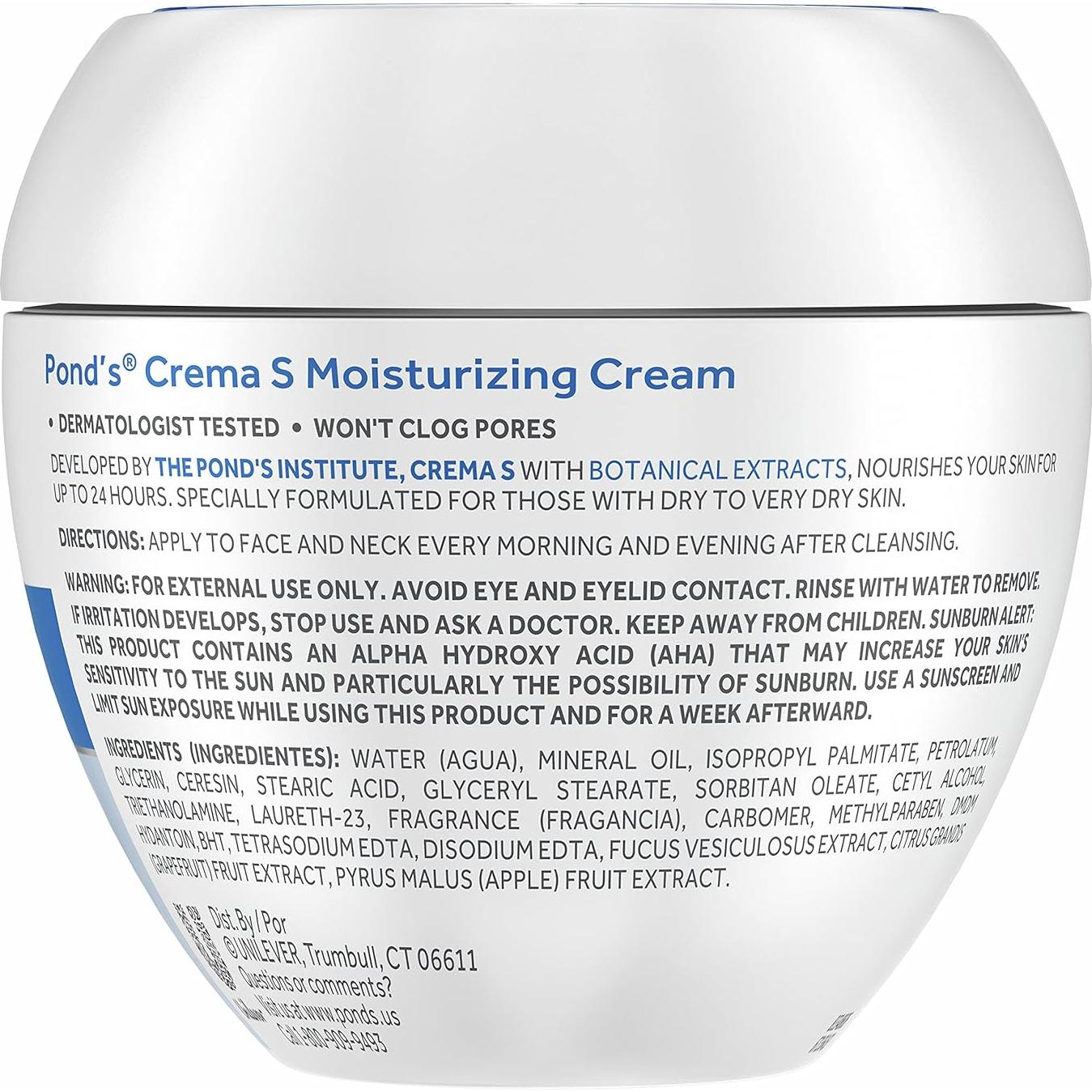 Crema Hidratante Facial POND'S 400 ml para Piel Seca