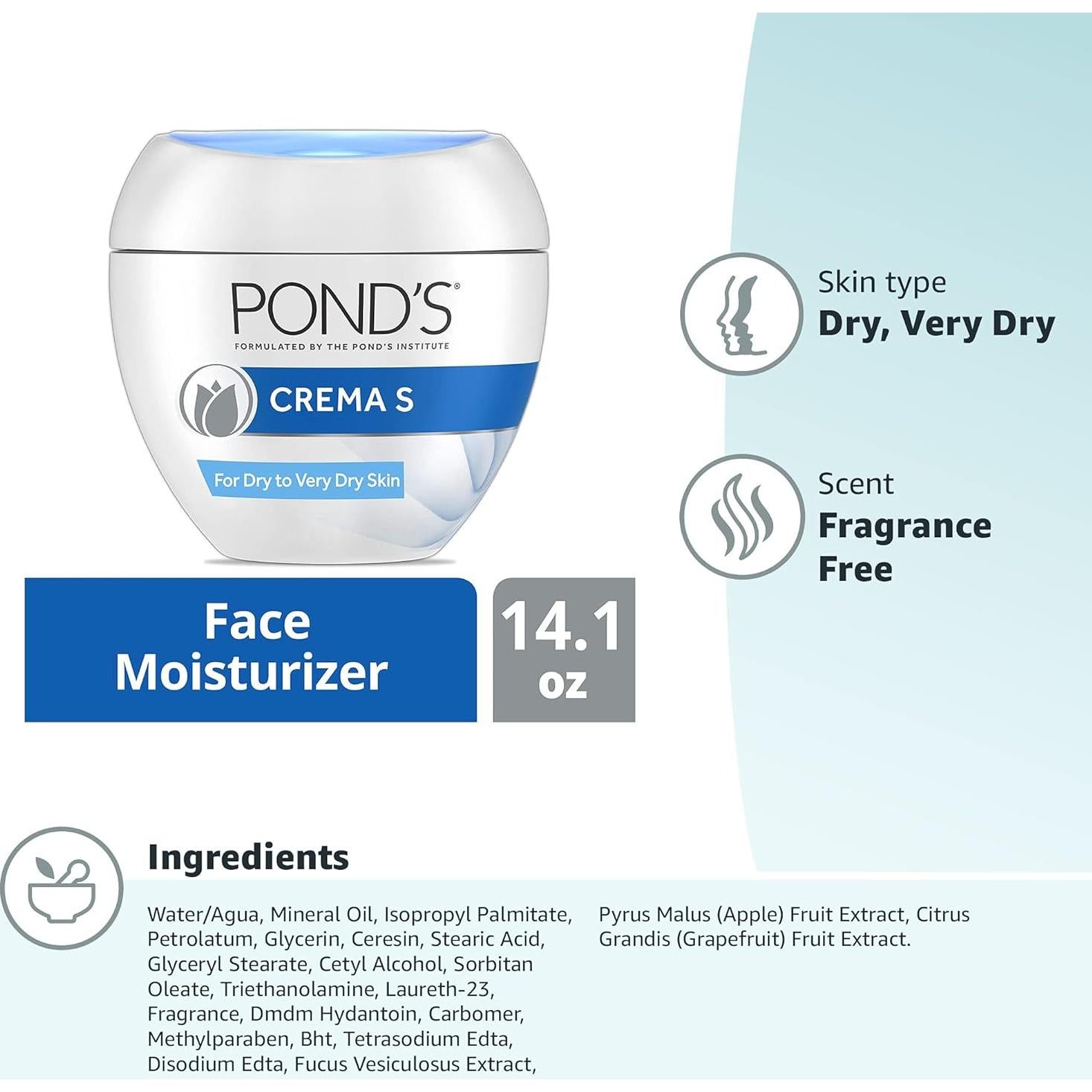 Crema Hidratante Facial POND'S 400 ml para Piel Seca