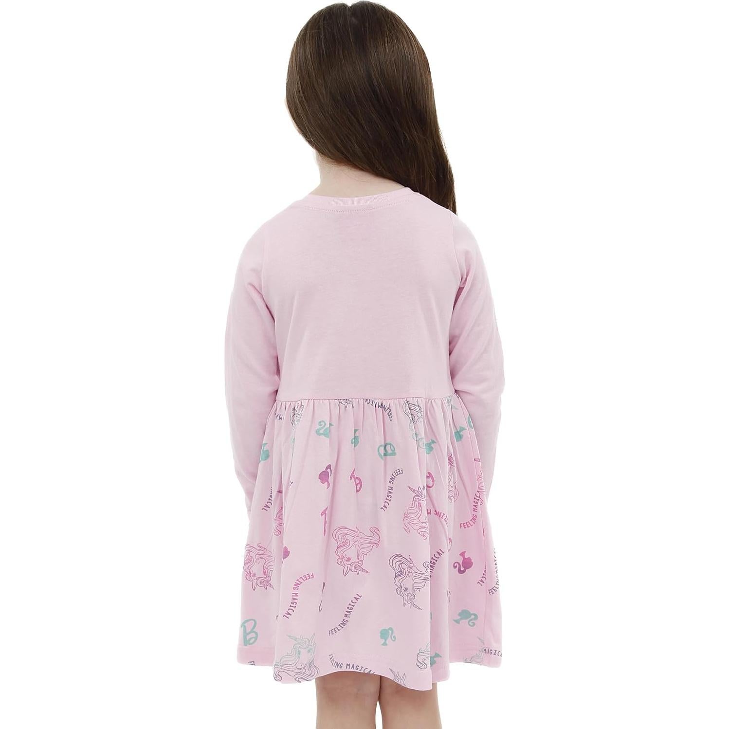 Vestido de Unicornio Barbie Rosa para Niñas - Modelo K55200