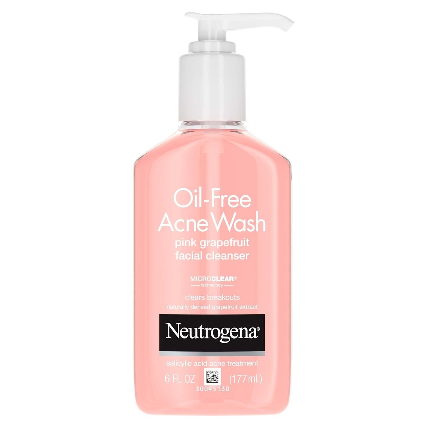 Limpiador Facial Sin Aceite Neutrogena Pomelo Rosa 177 ml x3