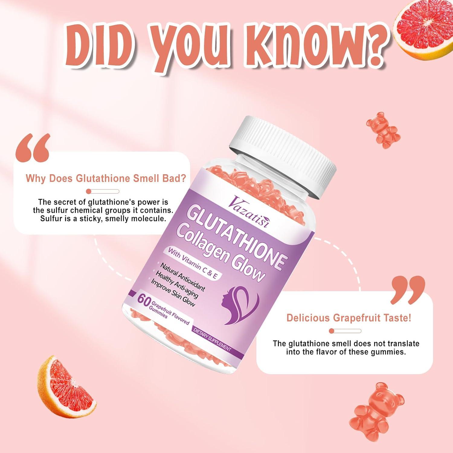 Gomitas de Colágeno Vazatisi con Glutati&oacute;n y Vitamina C - 60 Unidades