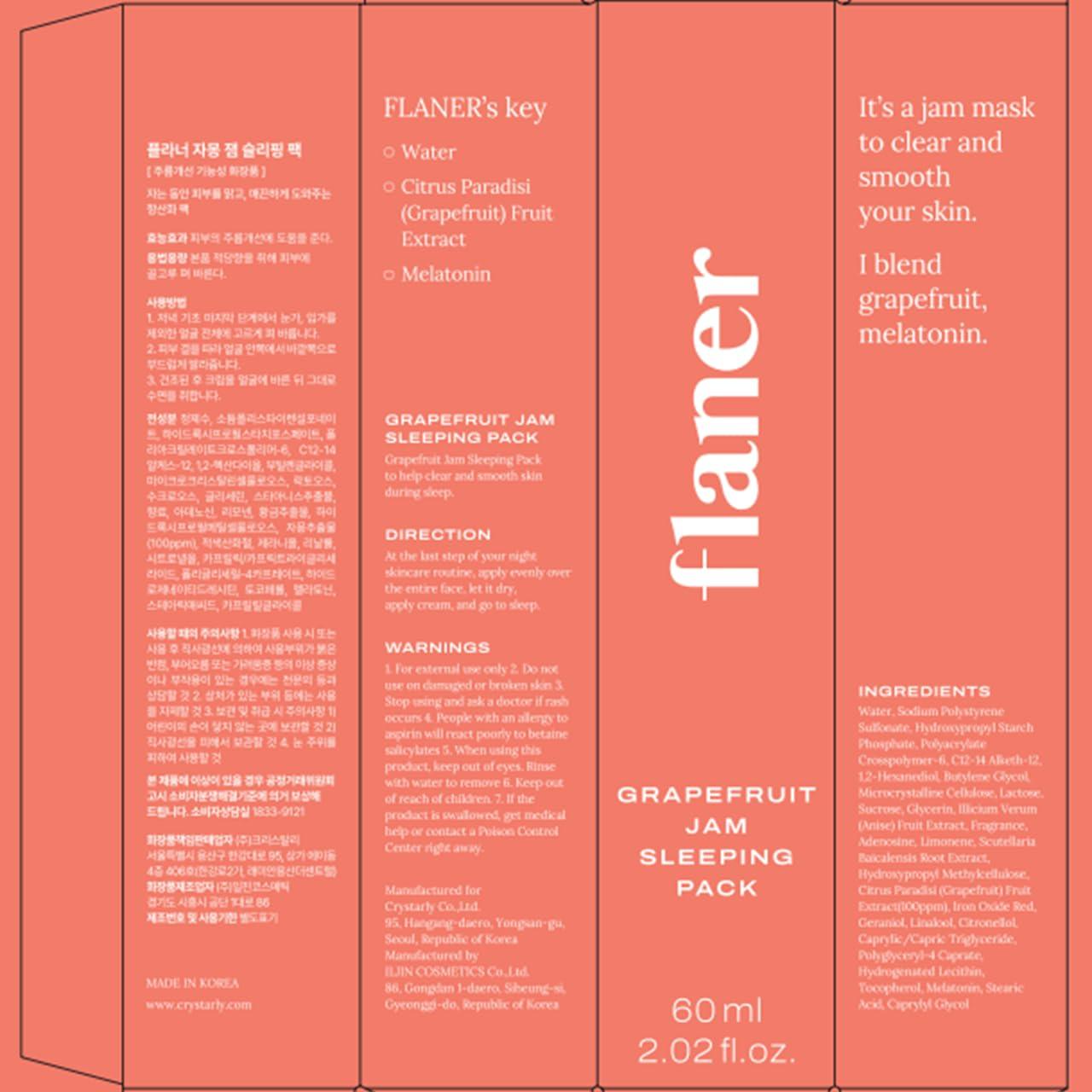 Mascarilla Revitalizante de Noche Flaner con Pomelo 59.8 ml