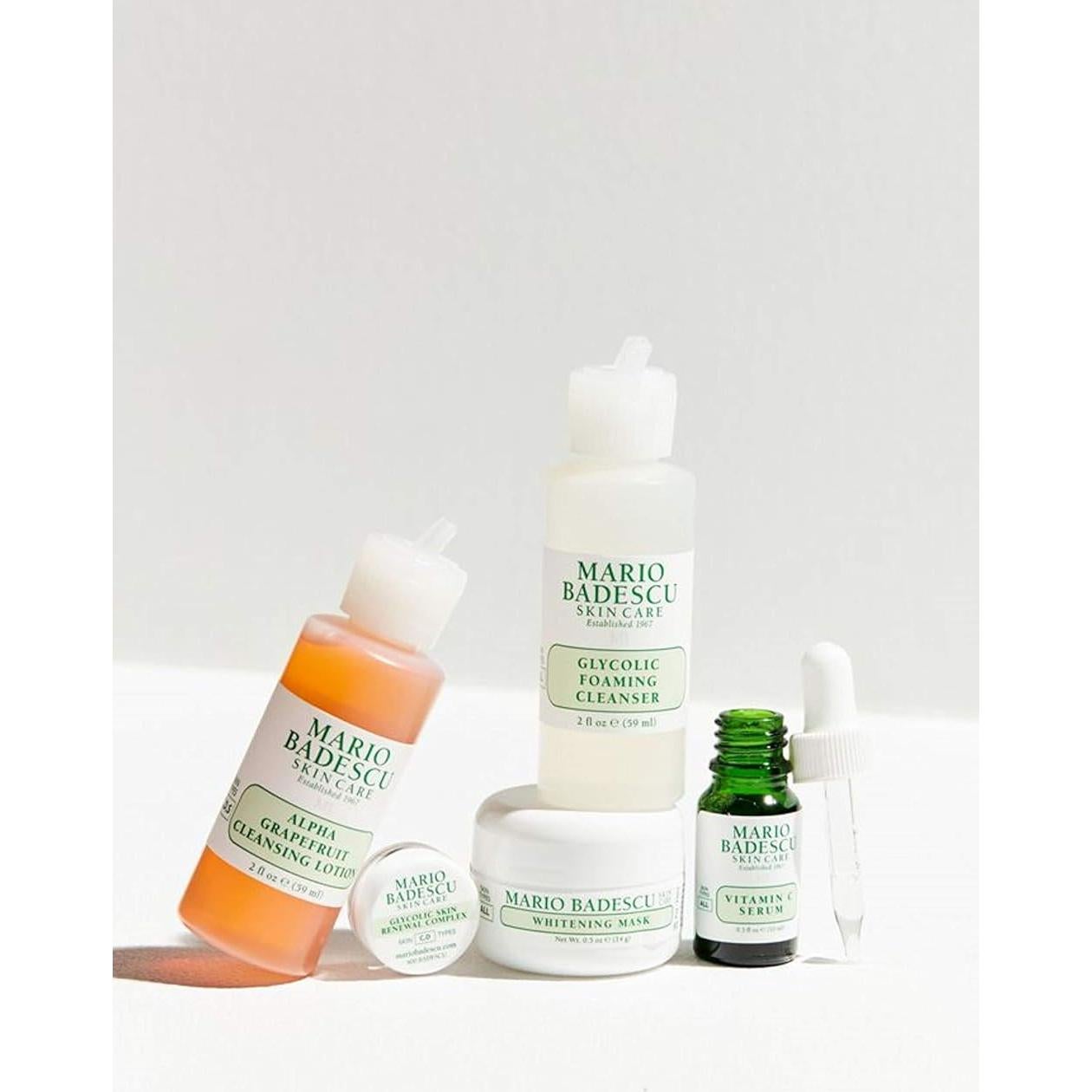 Kit Iluminador Mario Badescu 5 Piezas - Limpiador, Suero y Más