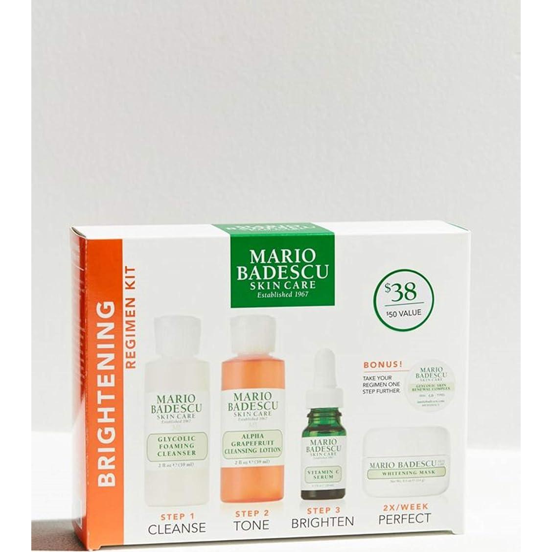 Kit Iluminador Mario Badescu 5 Piezas - Limpiador, Suero y Más