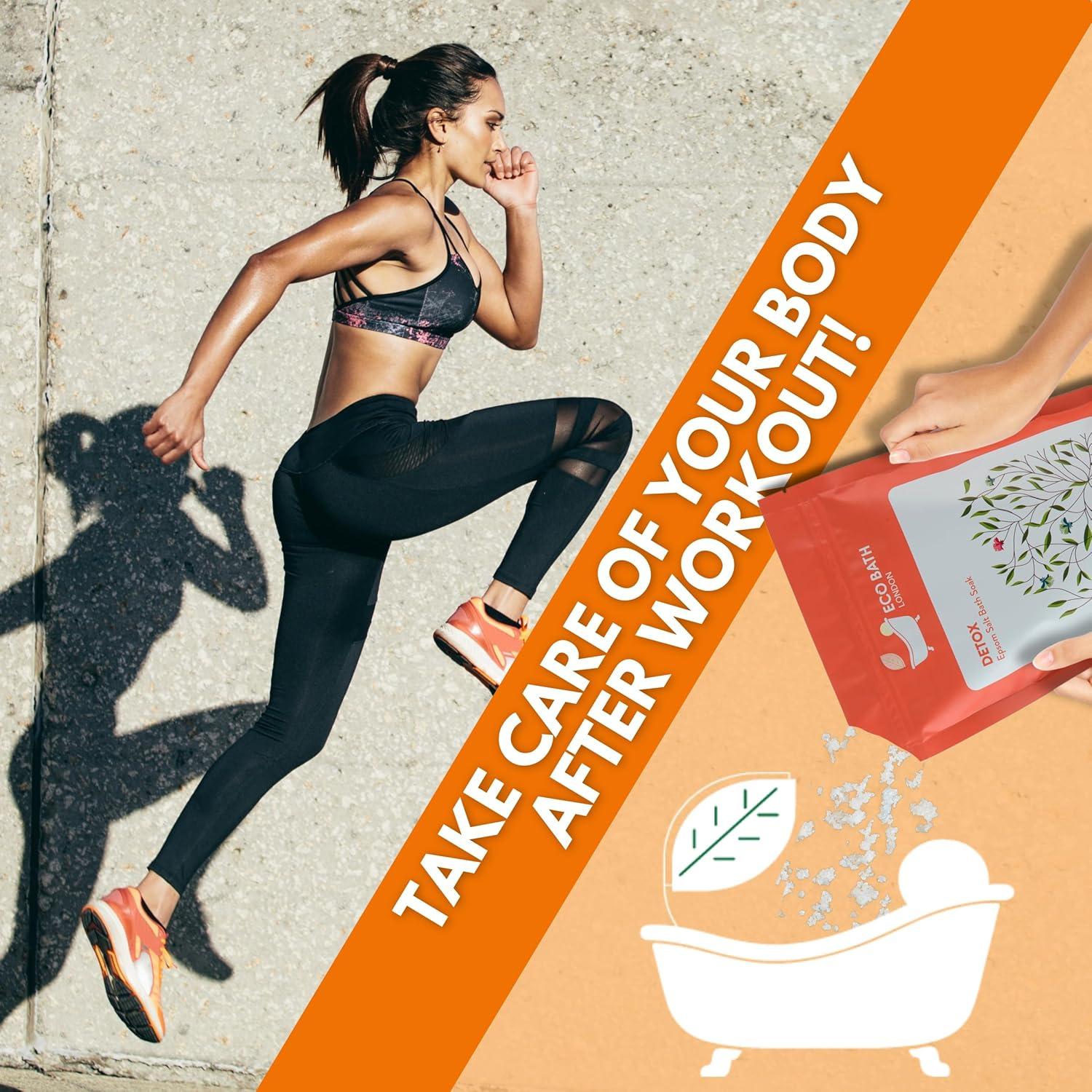 Baño de Sal Epsom Detox Eco Bath London 1kg con Pomelo