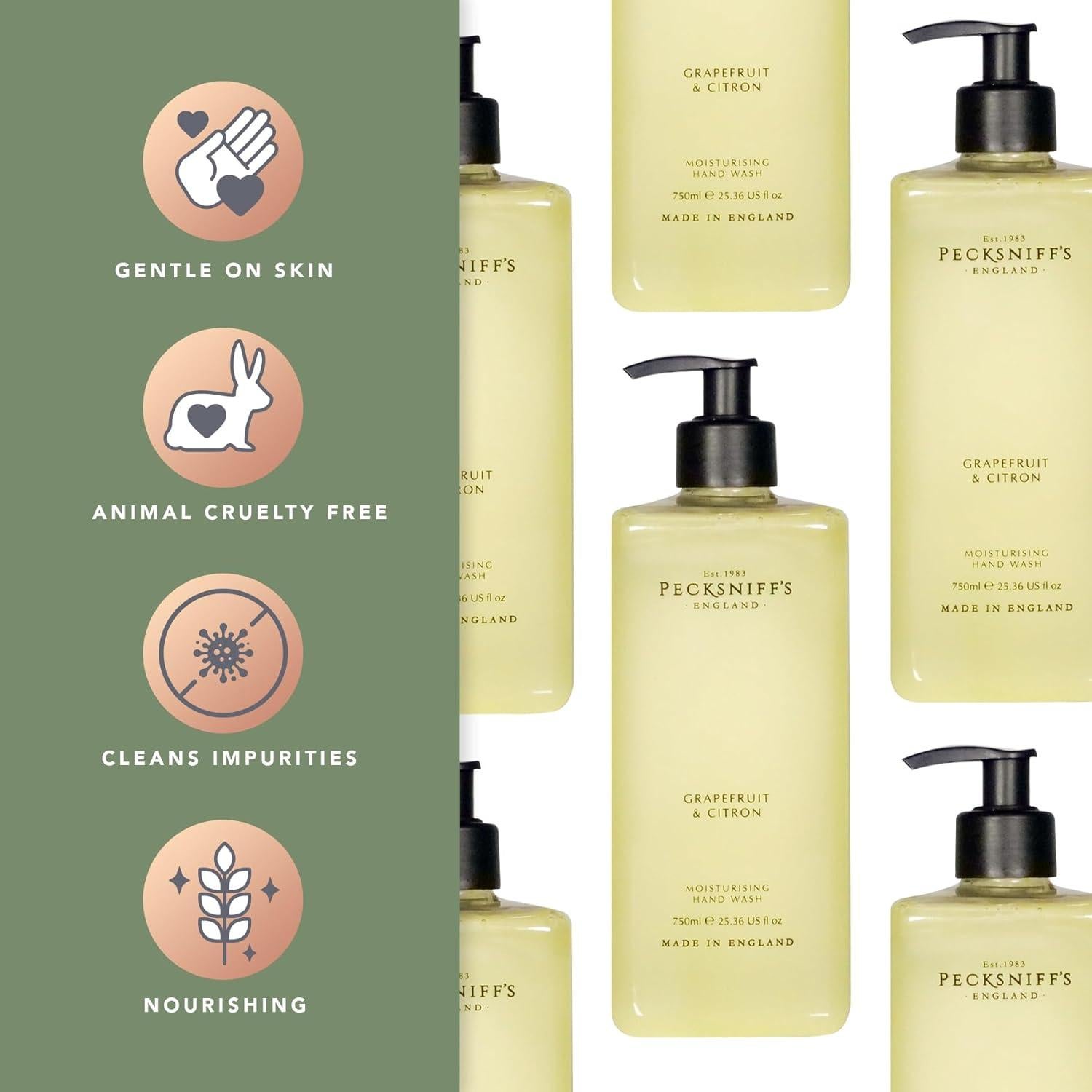 Jabón Líquido de Manos Pecksniff's Gardenia y Durazno 725ml