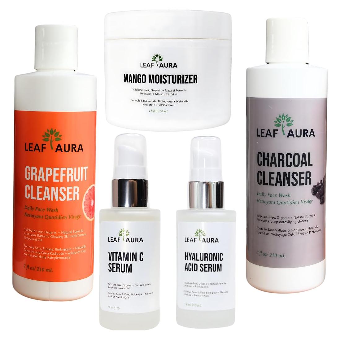 Combo Cuidado de Piel Leaf Aura - 5 Productos Naturales