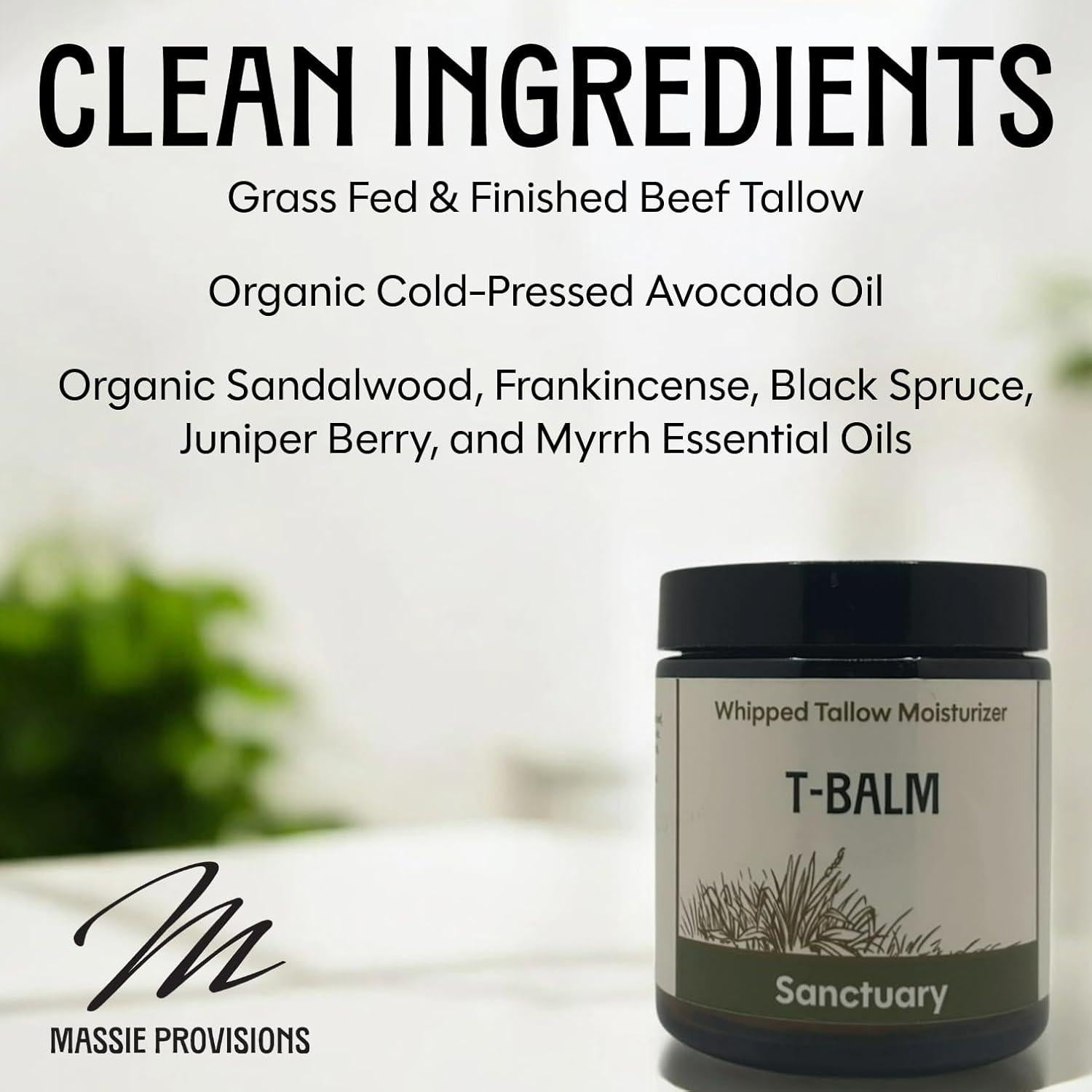 Bálsamo Hidratante Natural T-Balm 113g - Sin Fragancia/Santuario