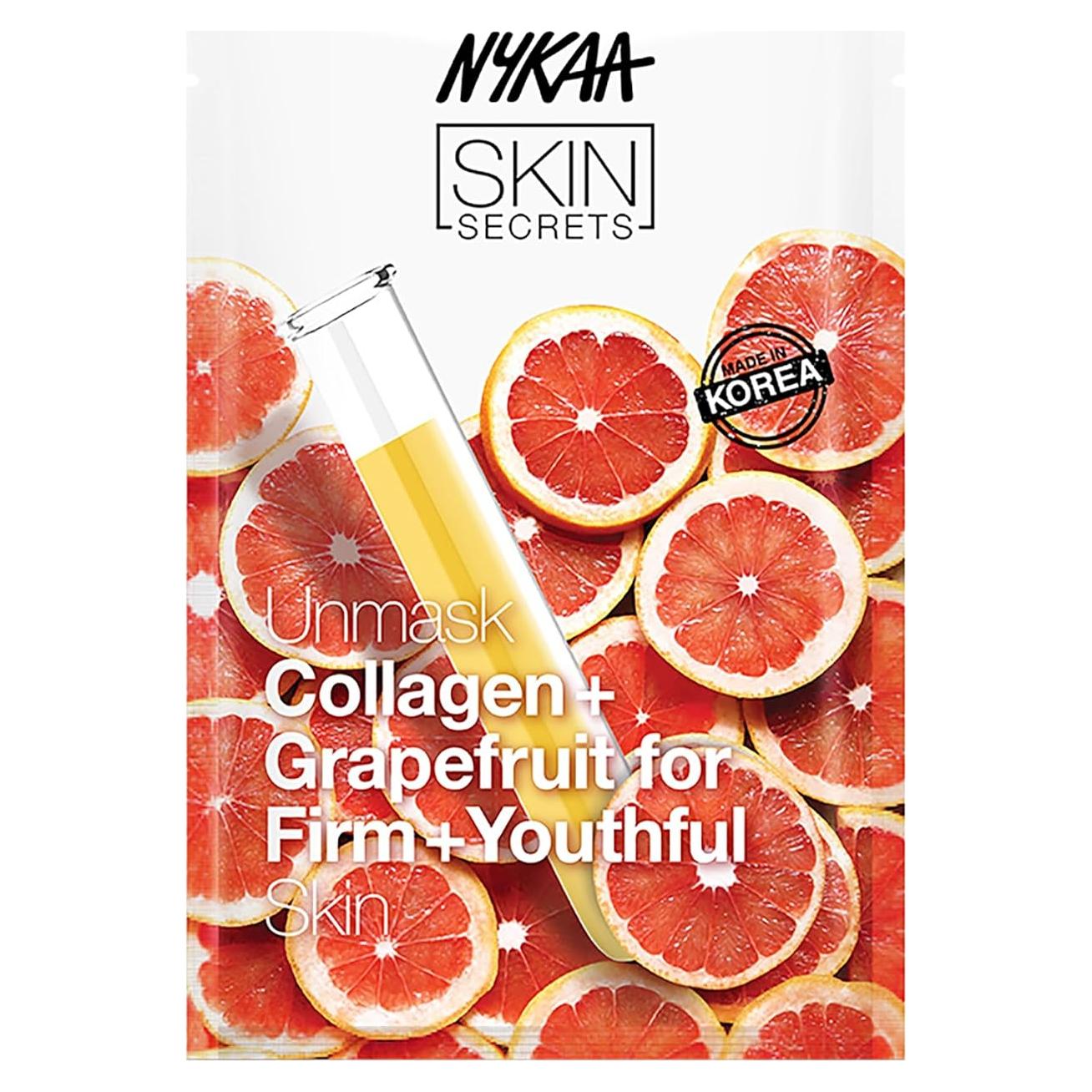 Máscara Facial Burbujeante Nykaa Naturals Colágeno Pomelo 19g