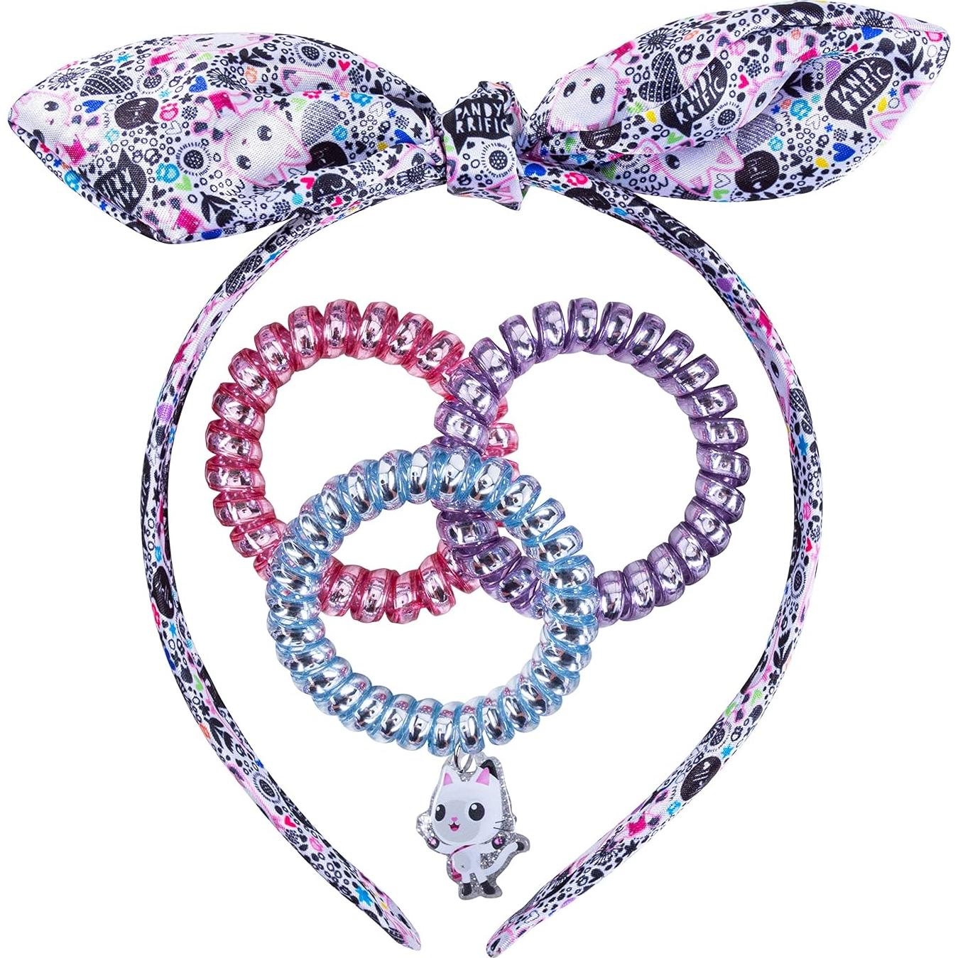 Diademas LUV HER para Niñas 4pc con Gomas Coloridas
