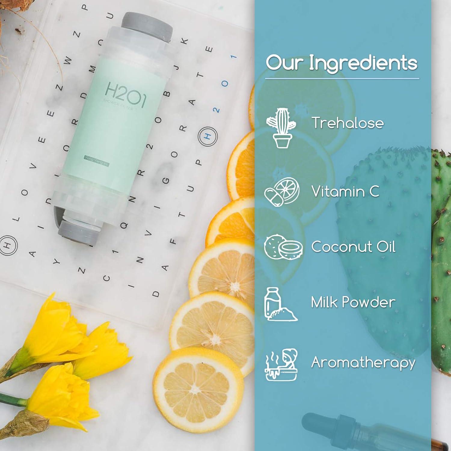 Filtro de Ducha H201 con Vitamina C y Aromaterapia Durazno Pomelo