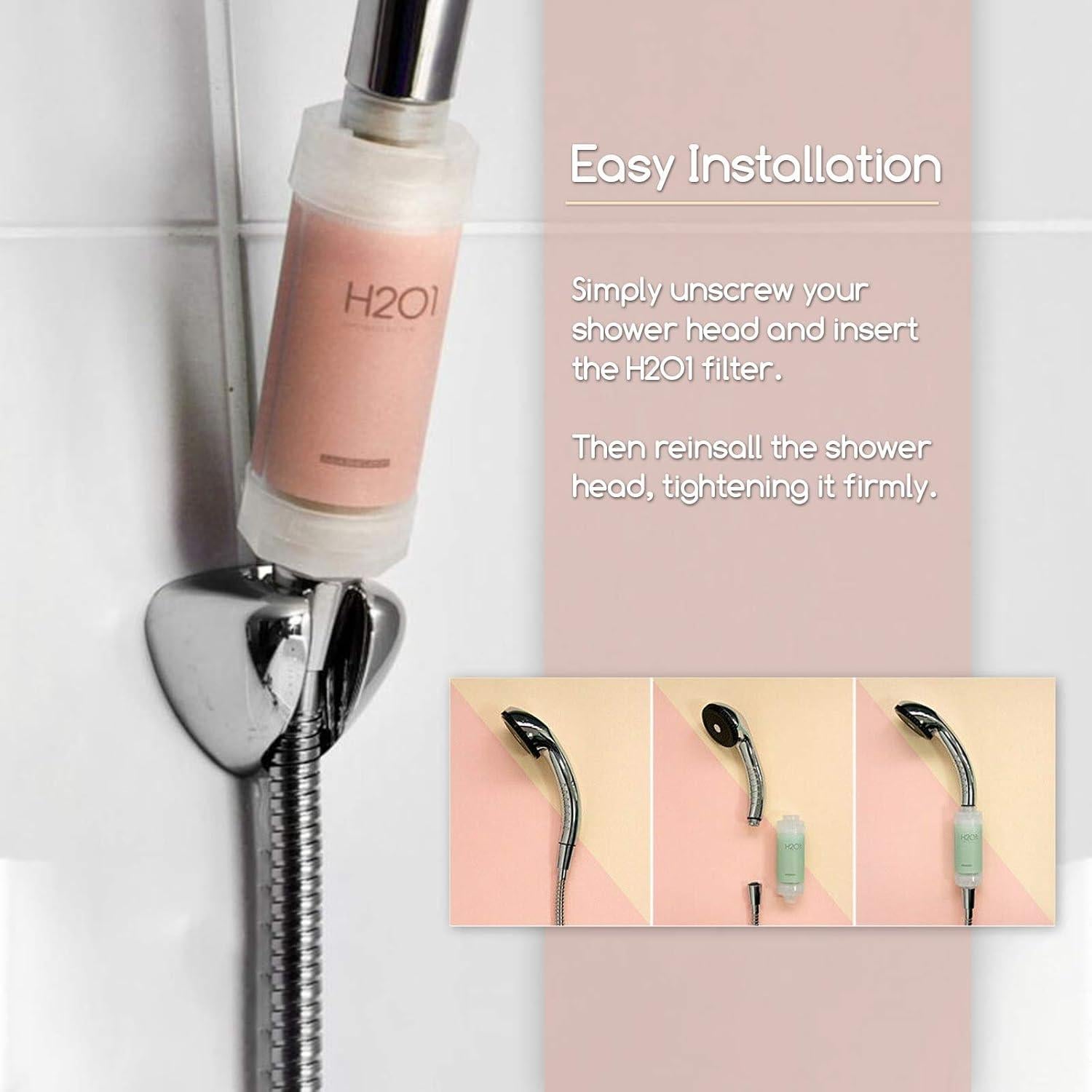 Filtro de Ducha H201 con Vitamina C y Aromaterapia Durazno Pomelo