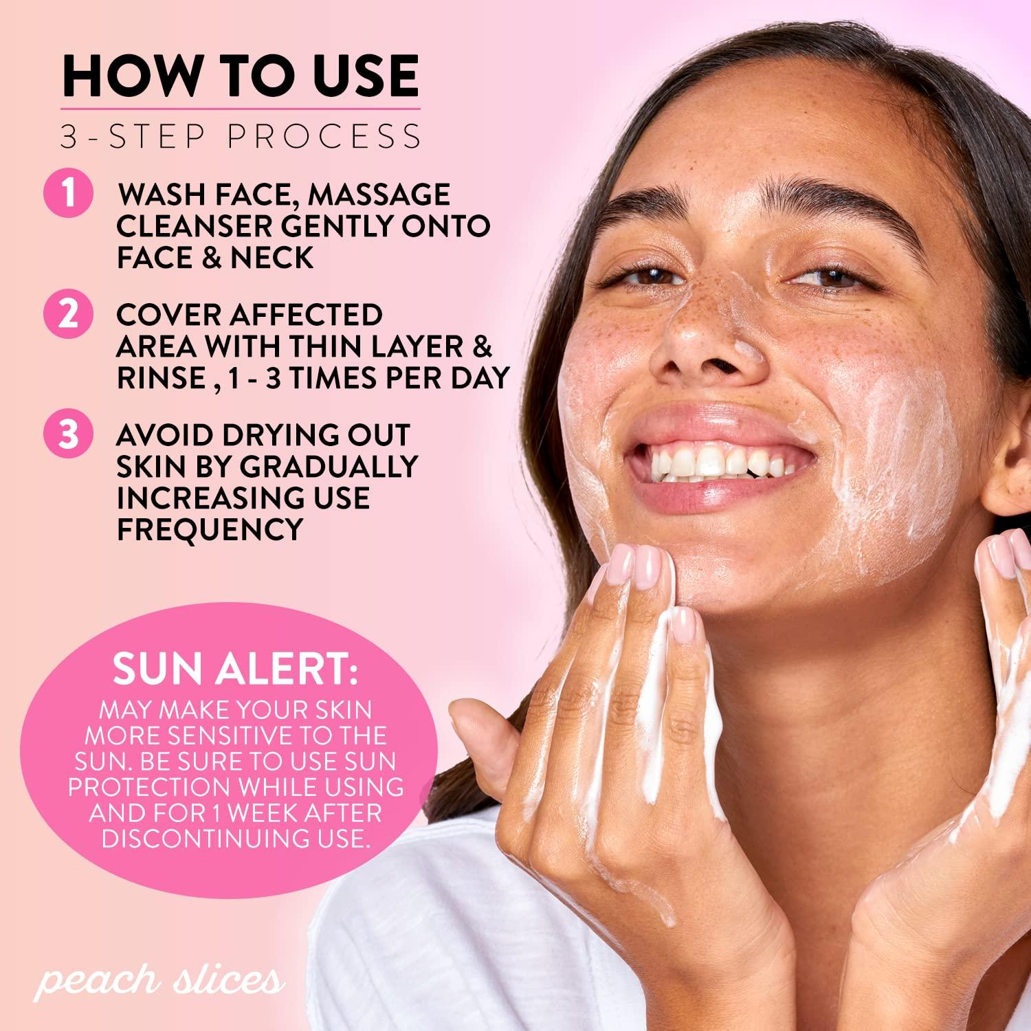 Limpiador Facial Aclarador de Acné Rodajas de Durazno 113g