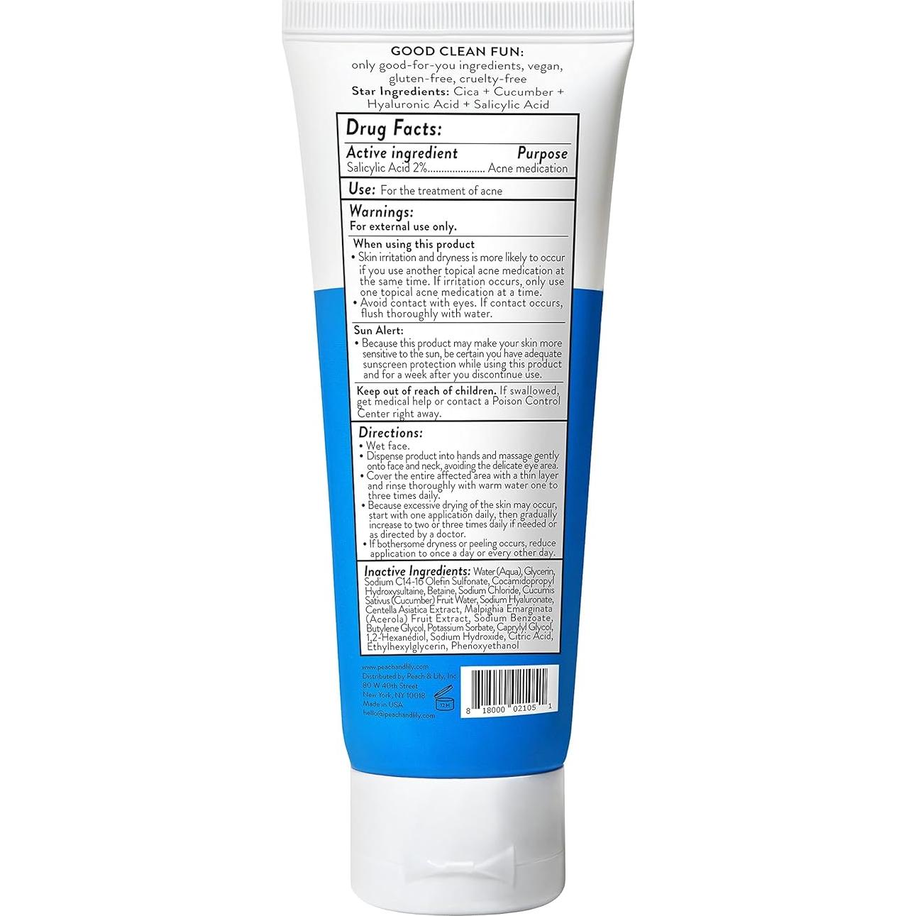 Limpiador Facial Aclarador de Acné Rodajas de Durazno 113g