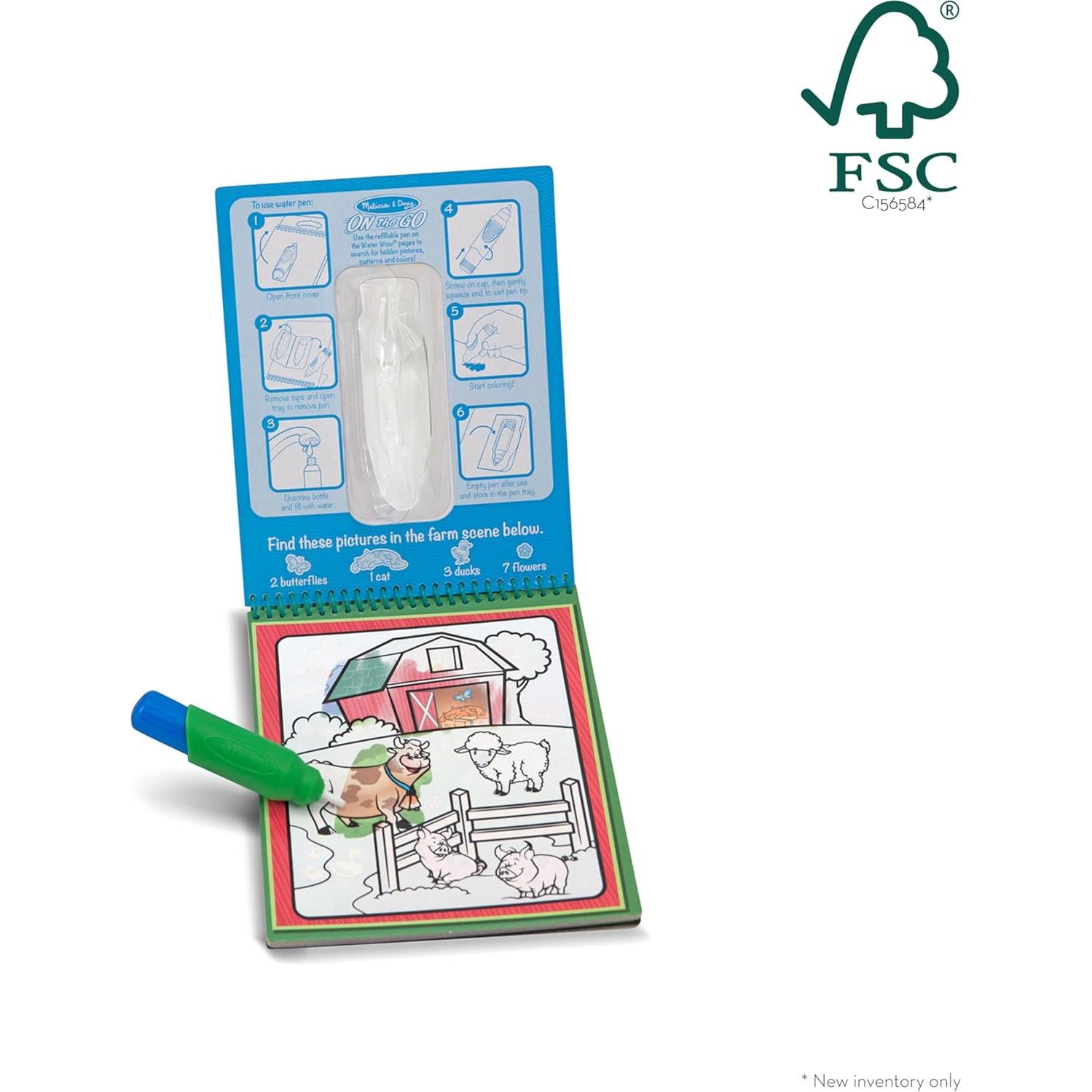 Melissa & Doug Water Wow! Bloc Reutilizable Animales