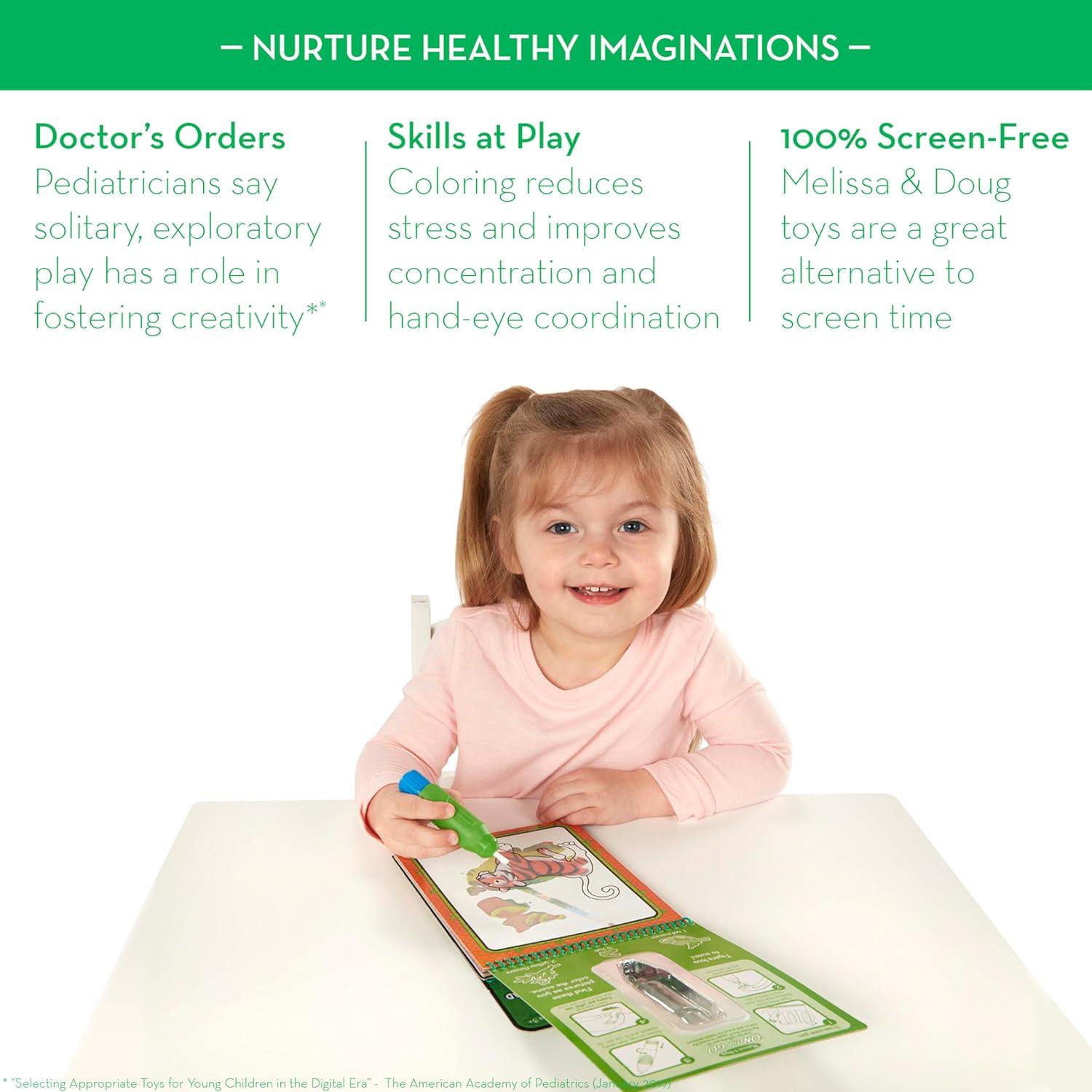 Bloc de Actividades Melissa & Doug Selva Water Wow! 4 Páginas