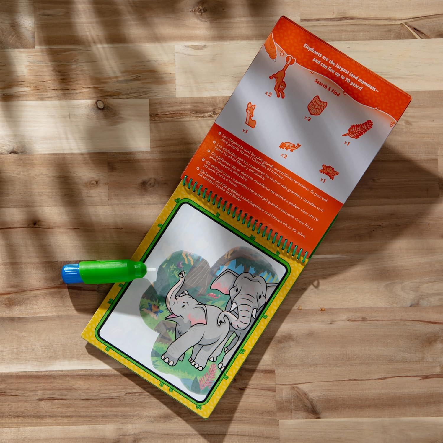 Bloc de Actividades Melissa & Doug Selva Water Wow! 4 Páginas