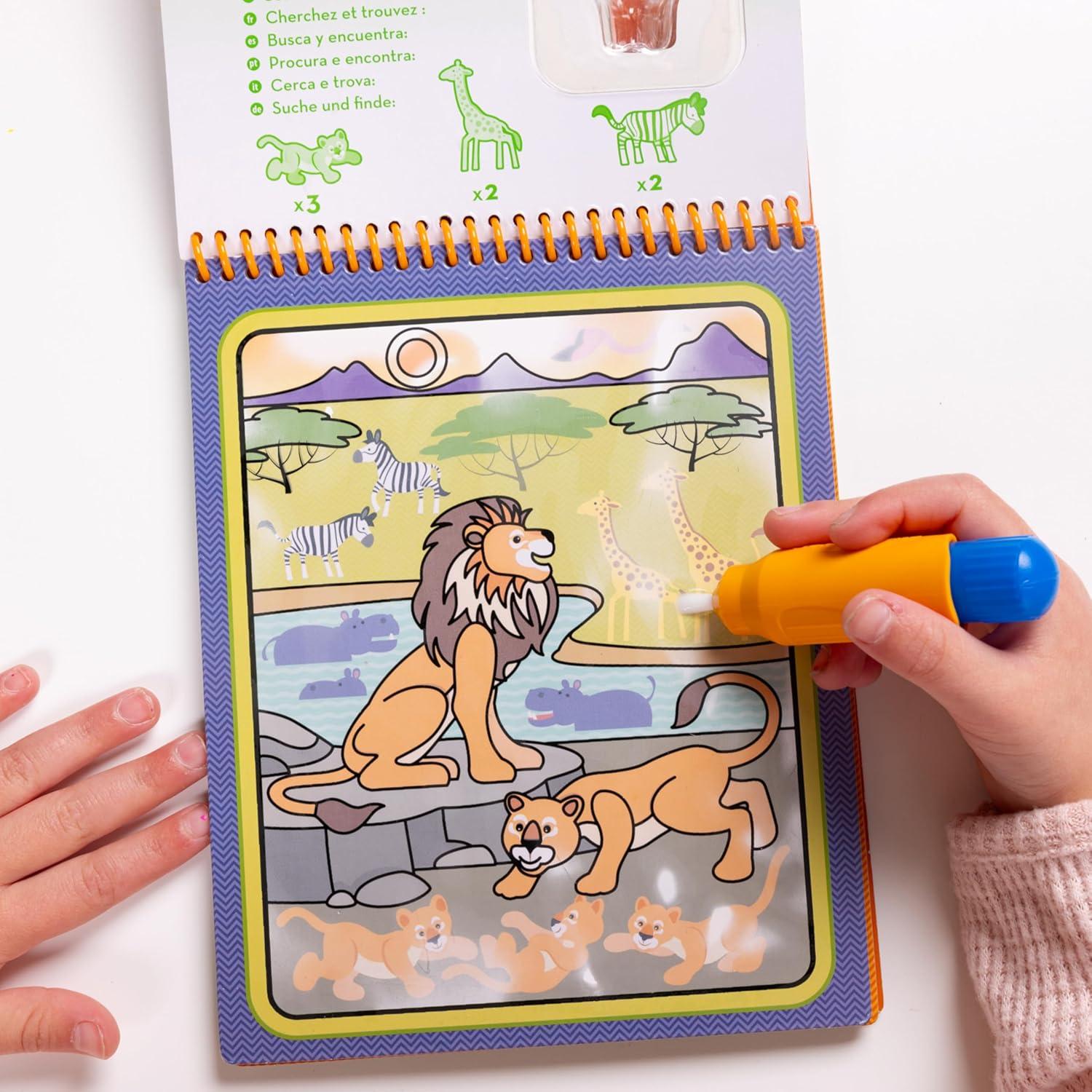 Melissa & Doug Water Wow! Bloc Reutilizable Safari 4 Páginas