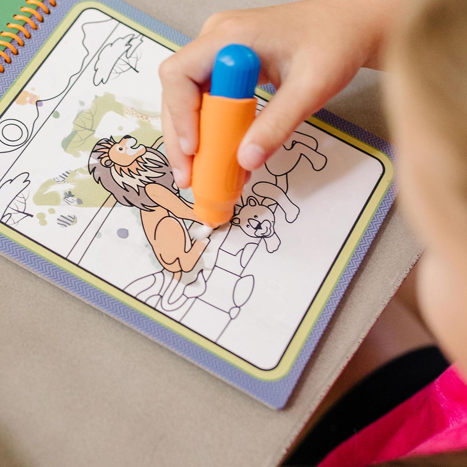 Melissa & Doug Water Wow! Bloc Reutilizable Safari 4 Páginas